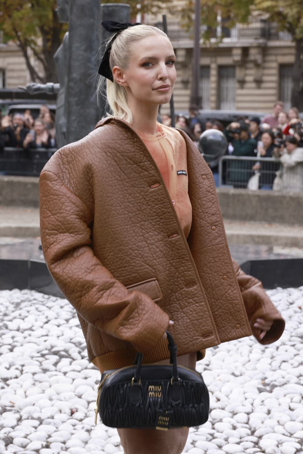 [38] 미우미우 나파 레더 자켓 블레이저 상품이미지7