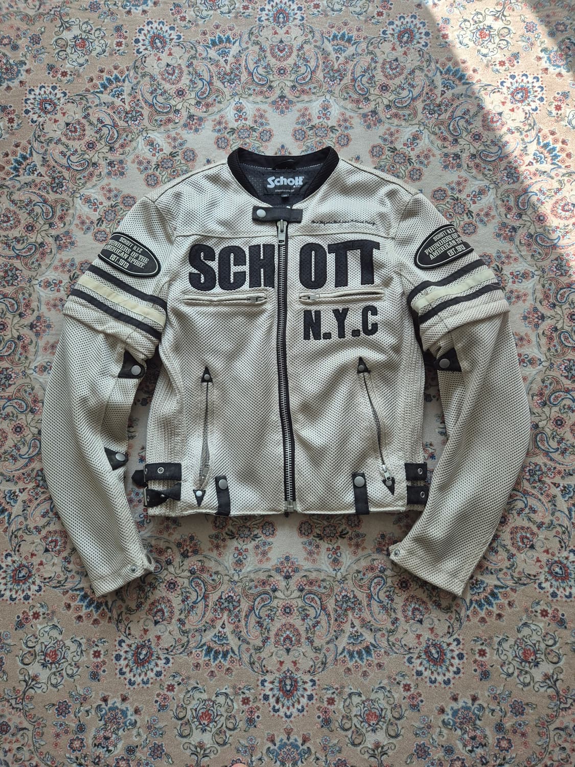 쇼트 메쉬 라이더 재킷  상품이미지1