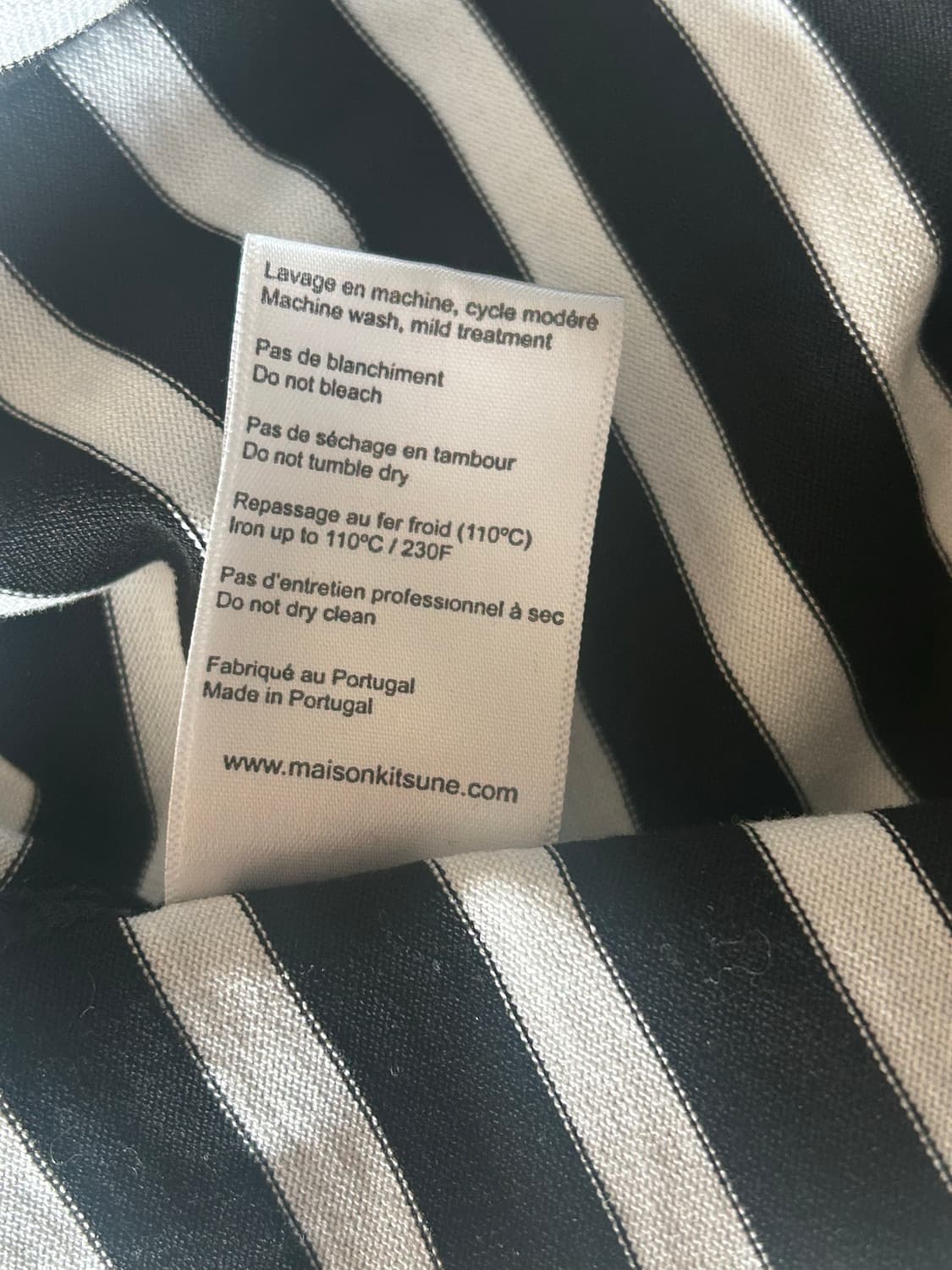 메종키츠네 스트라이프 긴팔티 상품이미지4