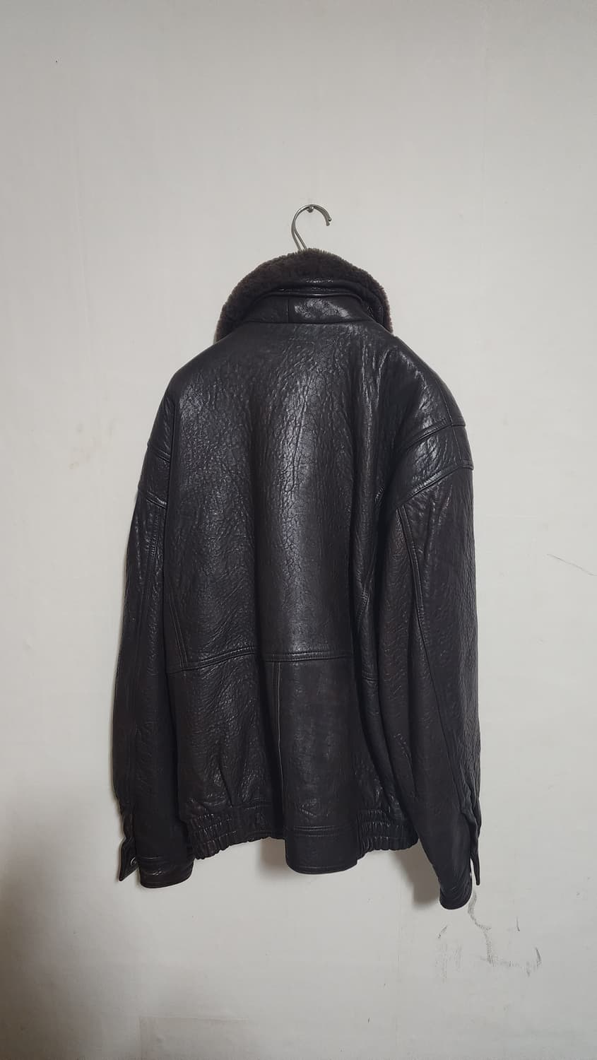 빈티지 레더 봄버 가죽자켓 상품이미지2