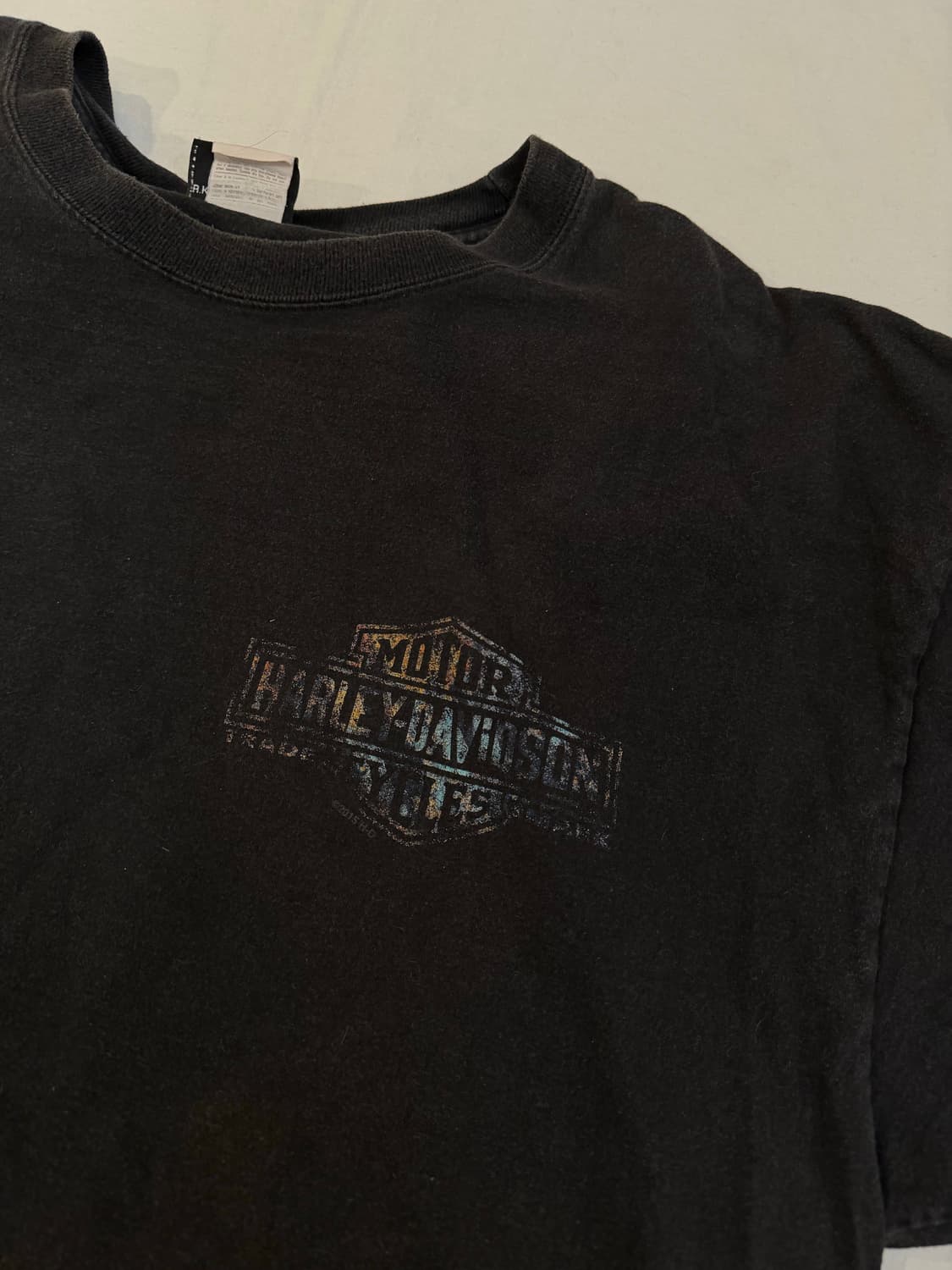 할리데이비슨 코리아 프린팅 빈티지 티셔츠 블랙 상품이미지5
