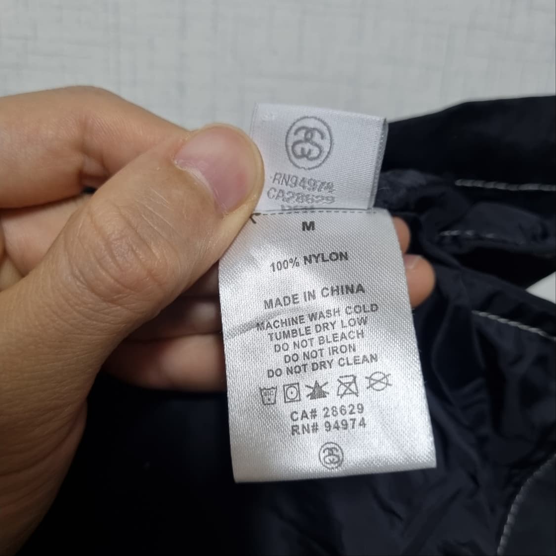 ( M ) 스투시 아노락 후드 블랙 바람막이 상품이미지7