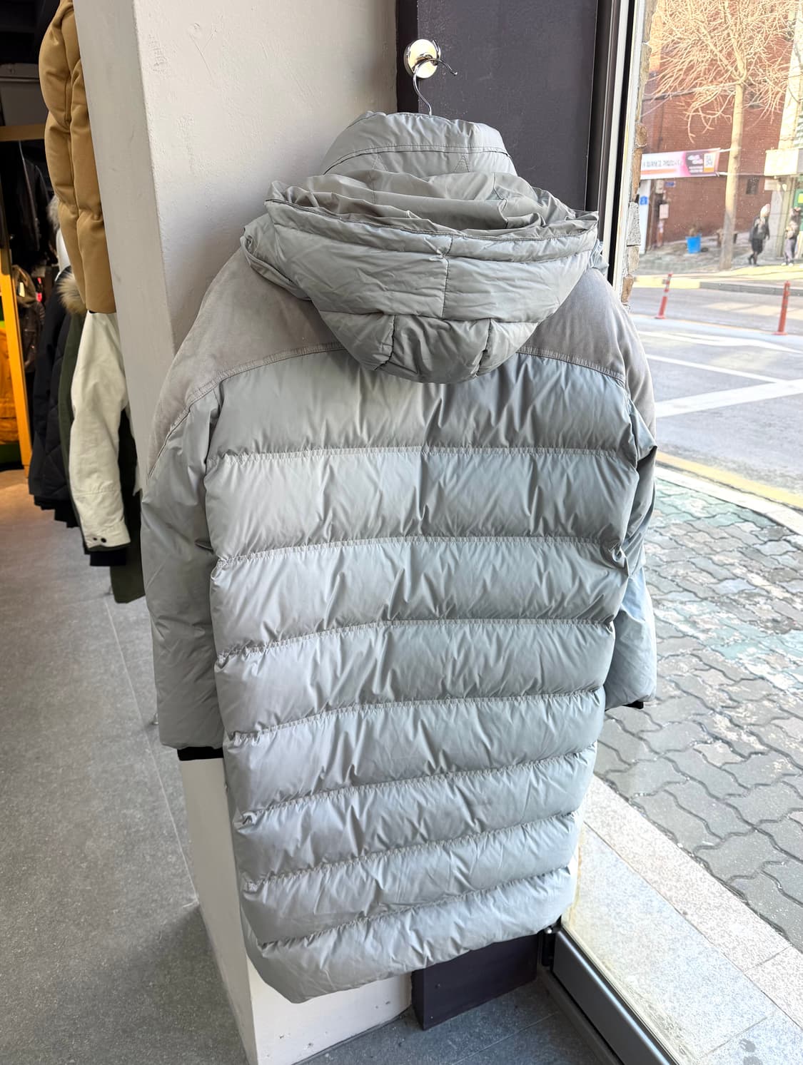 100~105/ 시스템옴므 스웨이드 블렌딩 구스 해비 롱패딩 상품이미지7