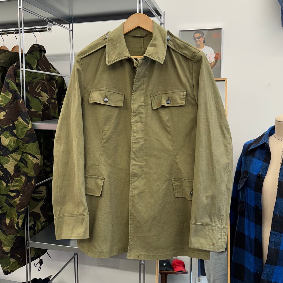 80s 빈티지 이탈리아군 필드 자켓 (M)   상품이미지1