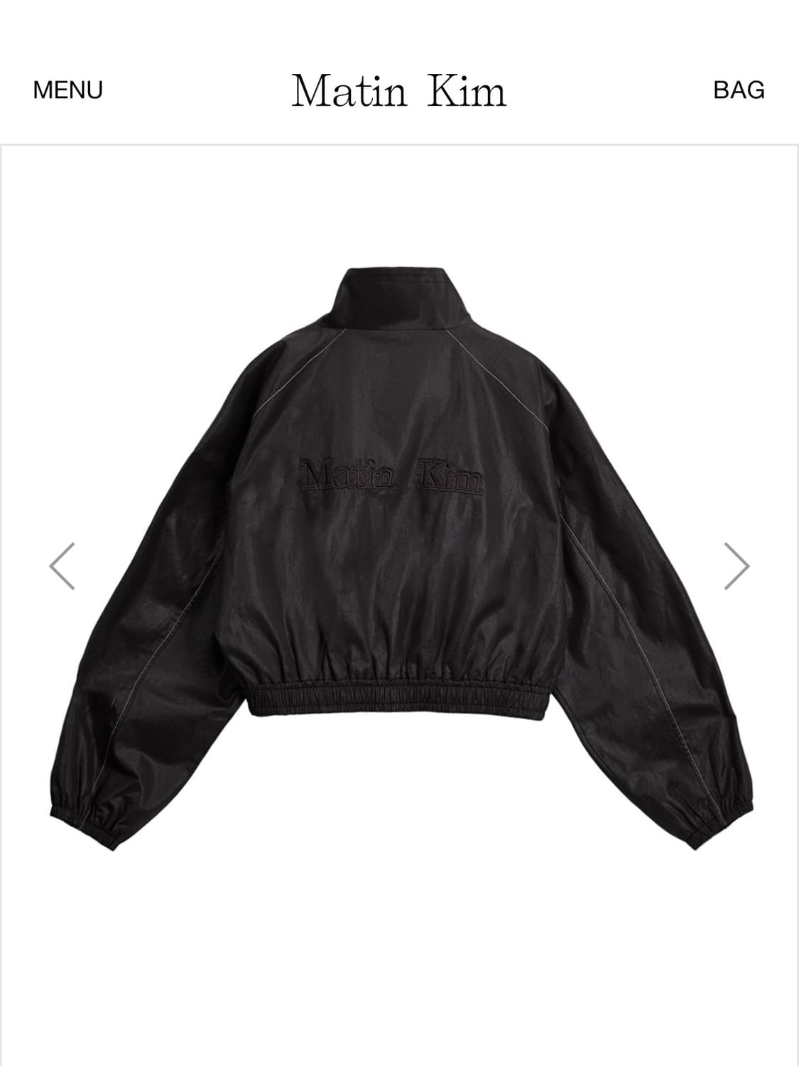 MATIN ROUGH COATING CROP BOMBER 상품이미지1