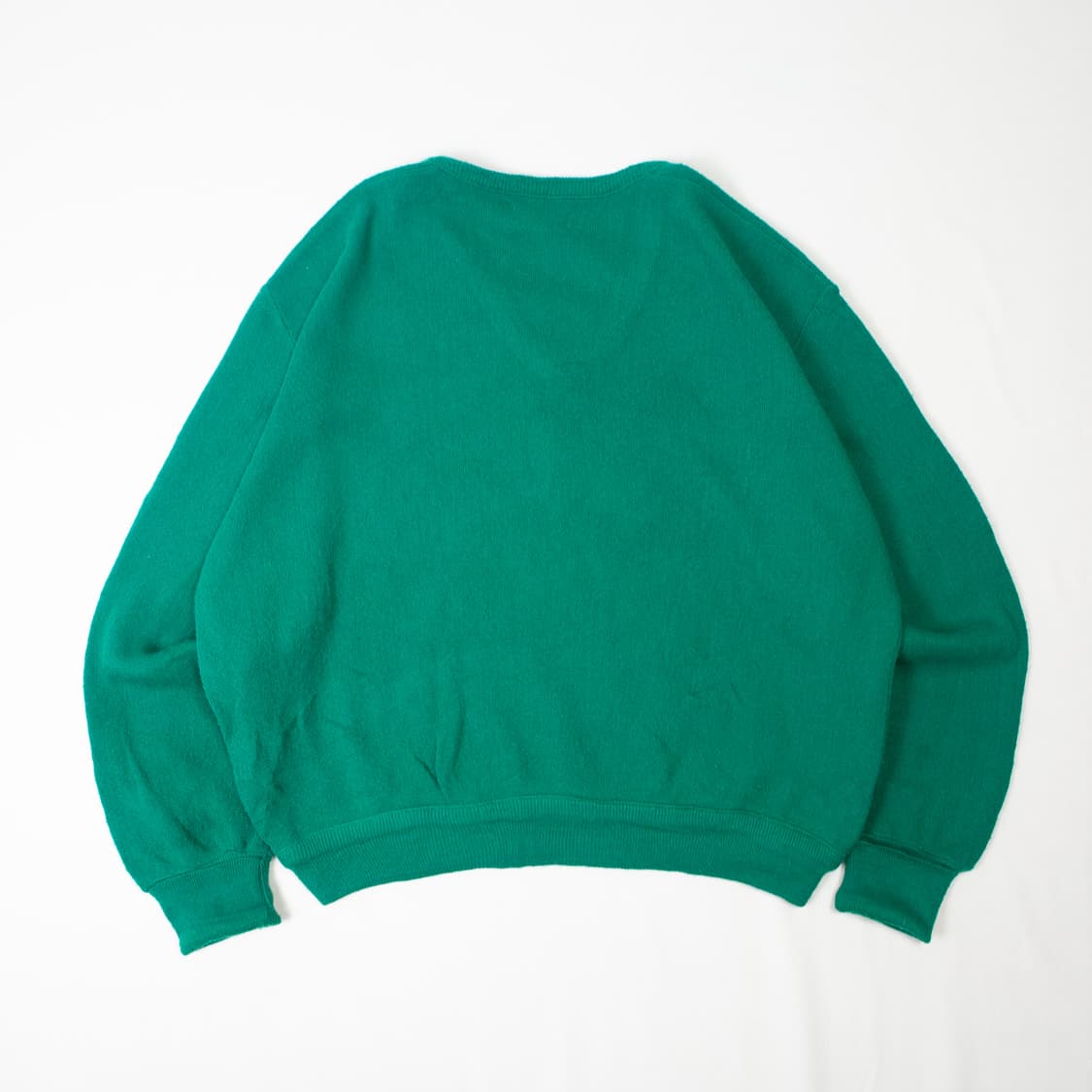 80s IZOD 라코스테 아크릴 V넥 니트 딥 그린 상품이미지6