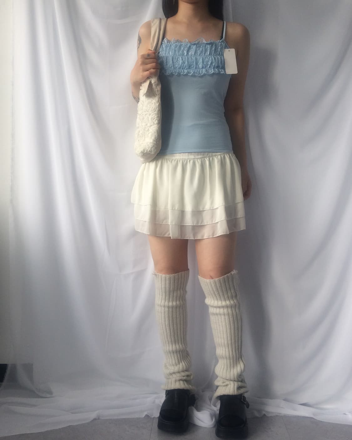 Lace point sleeveless 상품이미지1