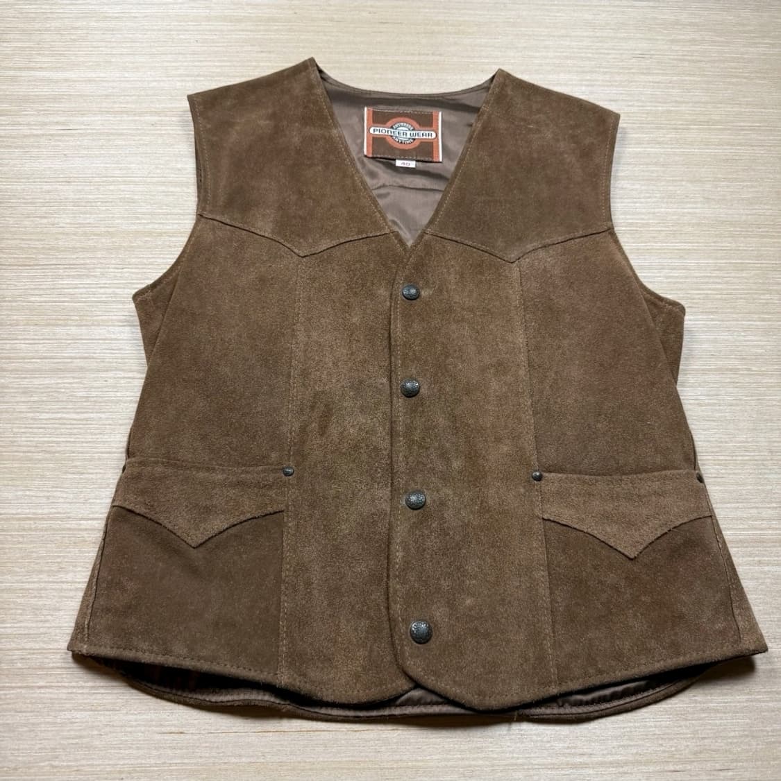 [70's빈티지] 파이오니어 웨어 스웨이드 웨스턴 베스트 상품이미지1