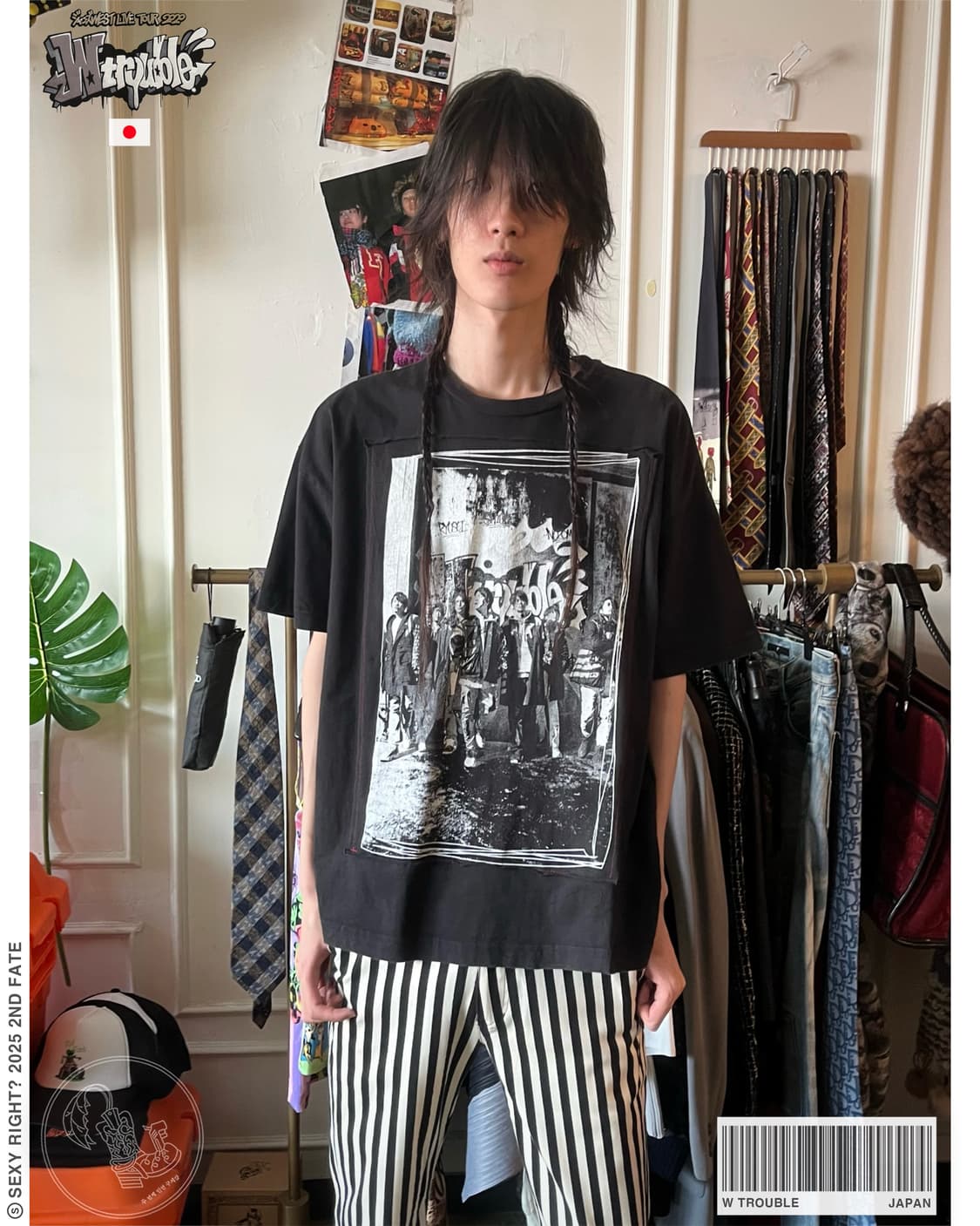 W Trouble Japanese Musician Printed T 상품이미지1