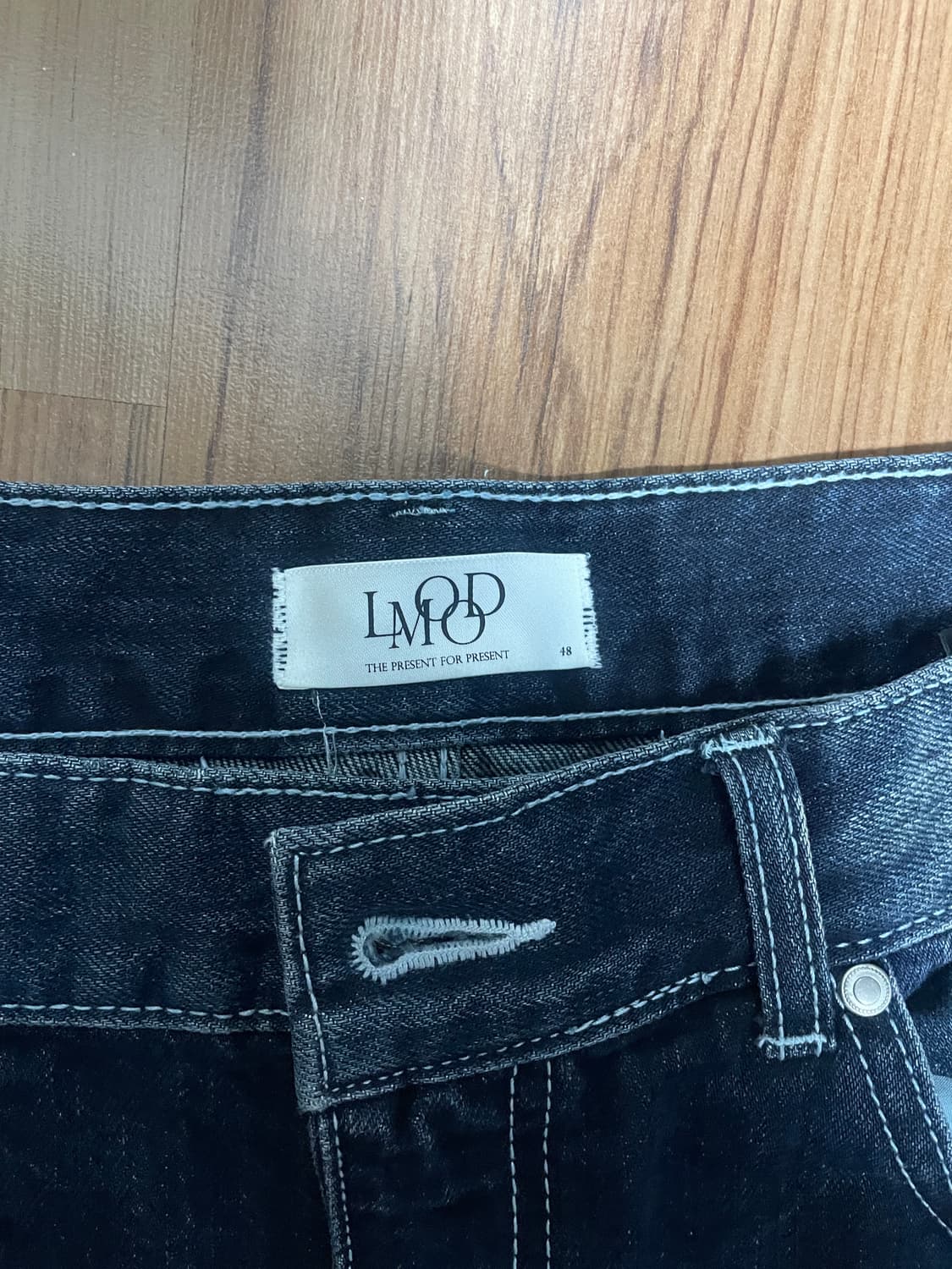 엘무드 슬래시 플레어 데님 트루블루 48 상품이미지5