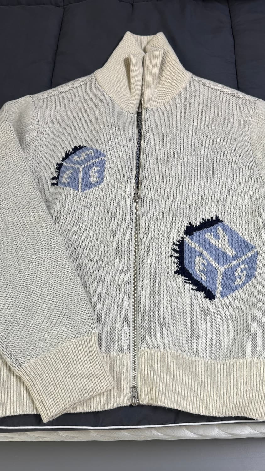 예스아이씨 다이스 니트 집업 M 상품이미지3