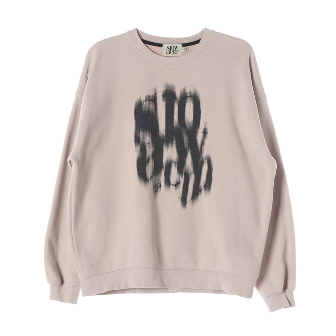 슬로우애시드 블러리 로고 그래픽 맨투맨 M 상품이미지1