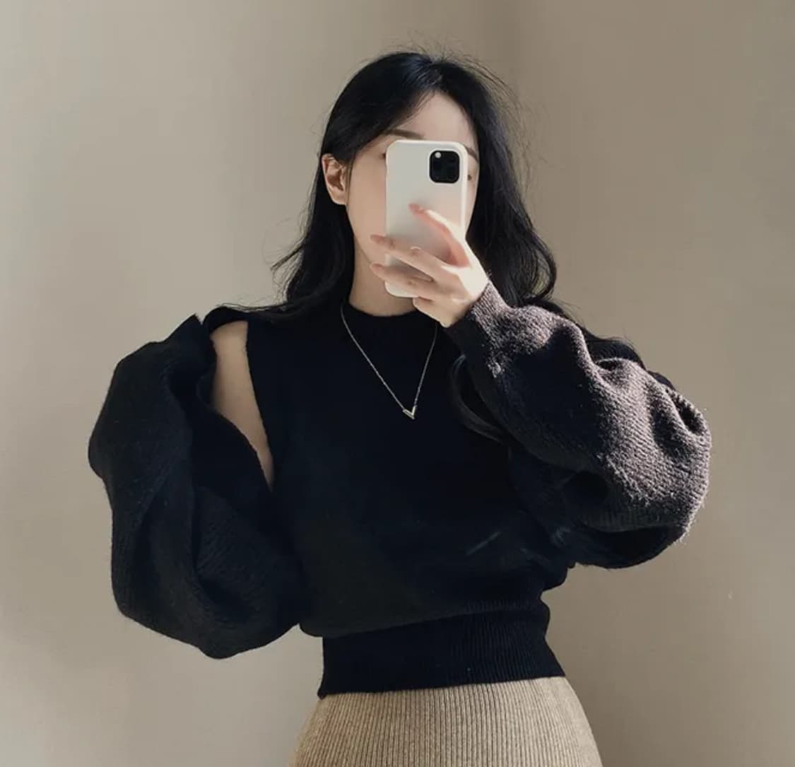 니트 가디건 볼레로 나시 세트 상품이미지1