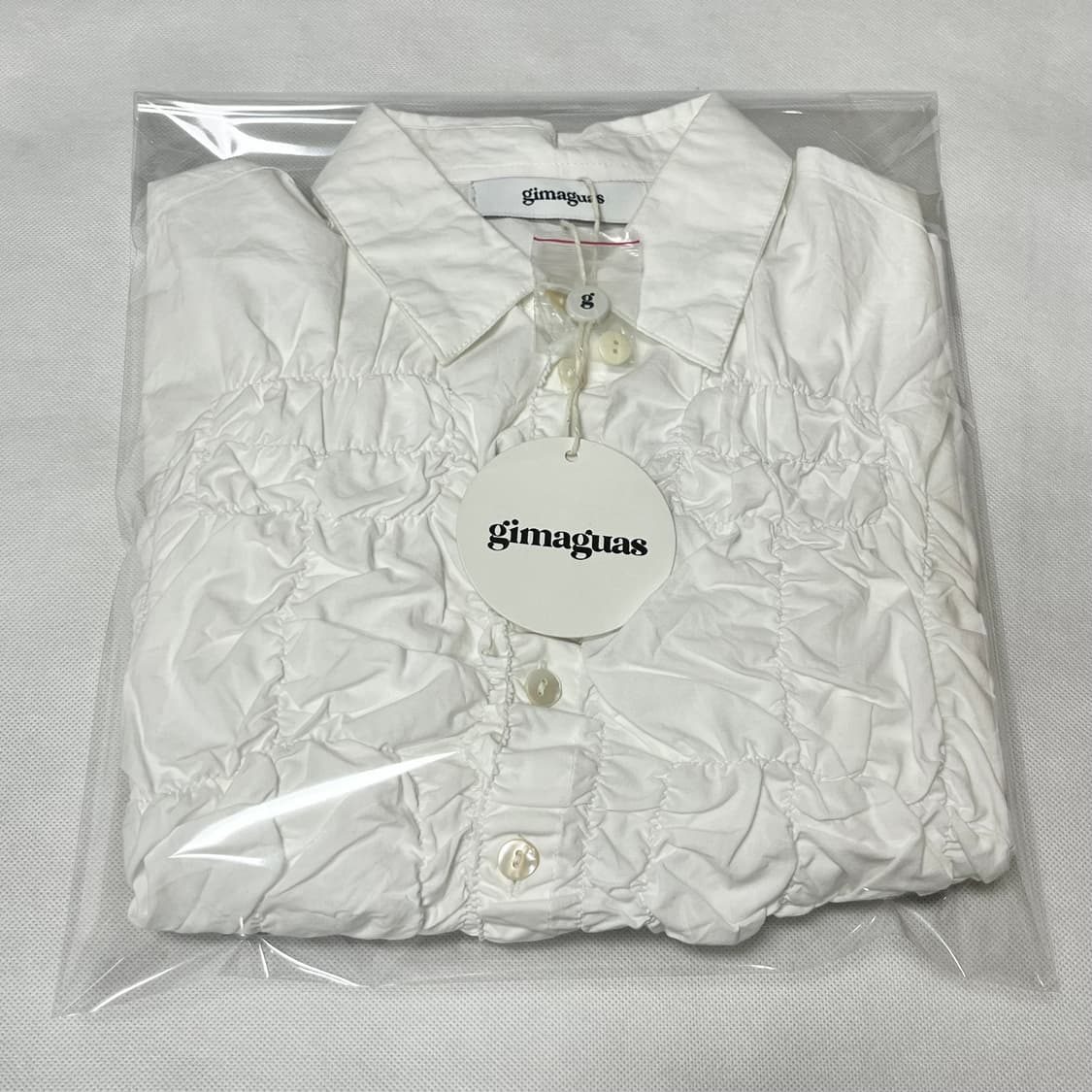 [S]기마구아스 Ron 론 프릴 셔츠/화이트 상품이미지3