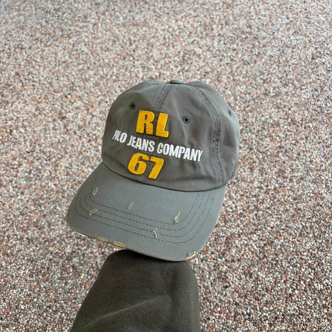 168. 폴로진스 데미지 볼캡 모자 상품이미지1