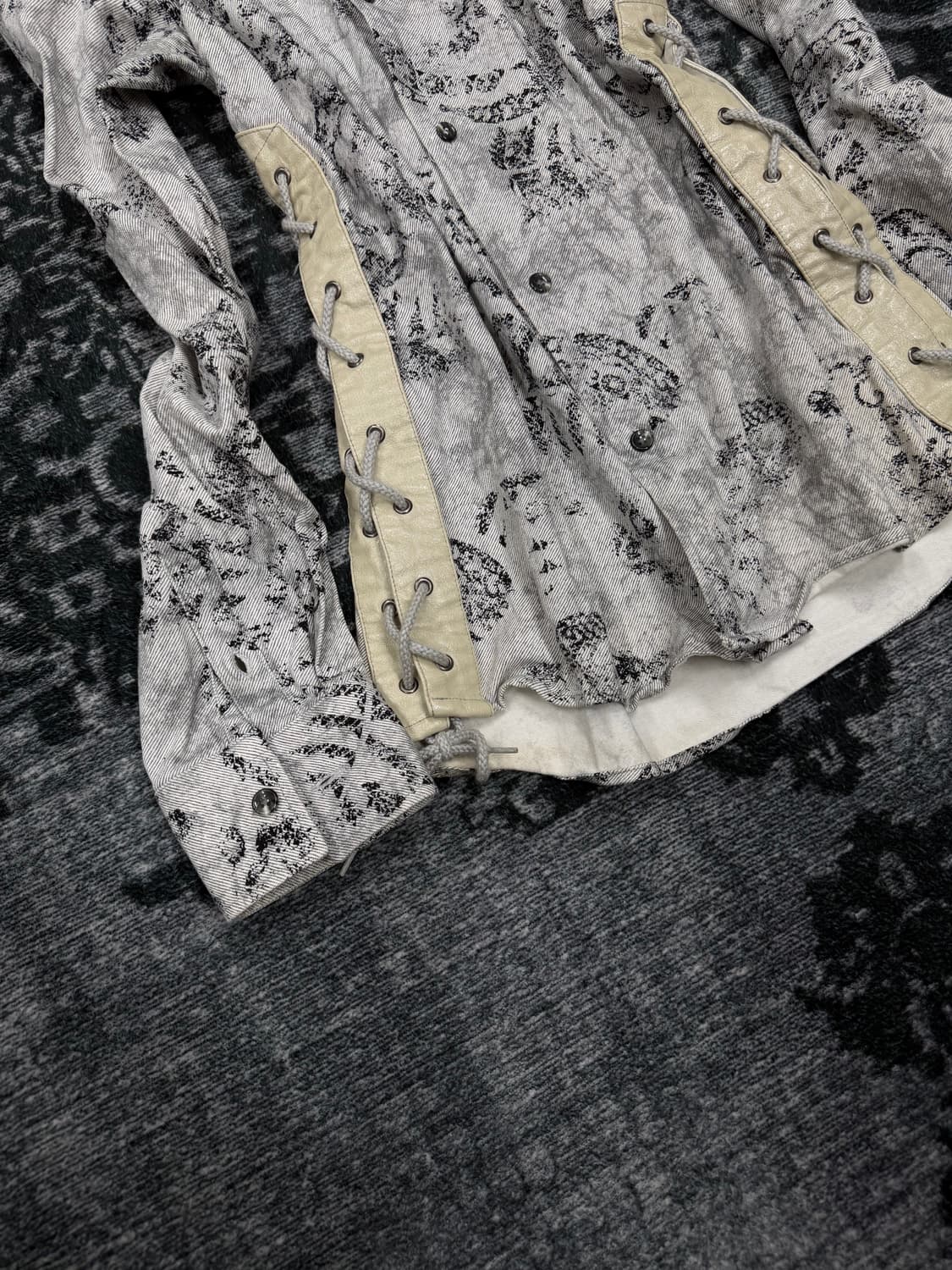 Tornado mart 00s side lace up shirts 상품이미지4