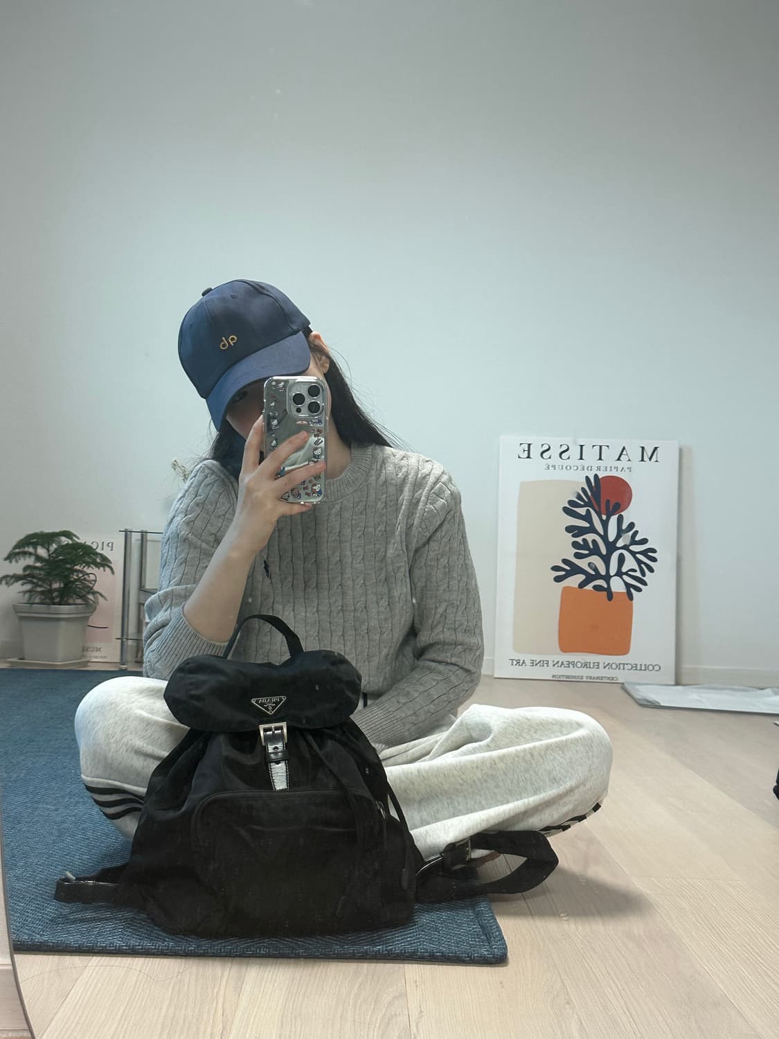 프라다 원포켓 포코노 나일론 백팩 미디엄 상품이미지8