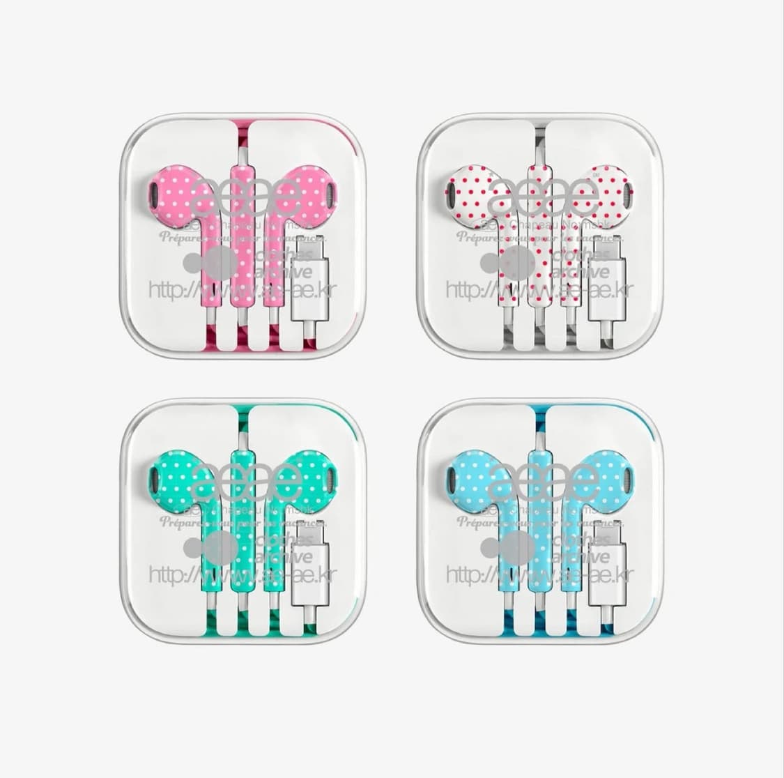 aeae 도트 이어폰 전컬러 미개봉 상품이미지1