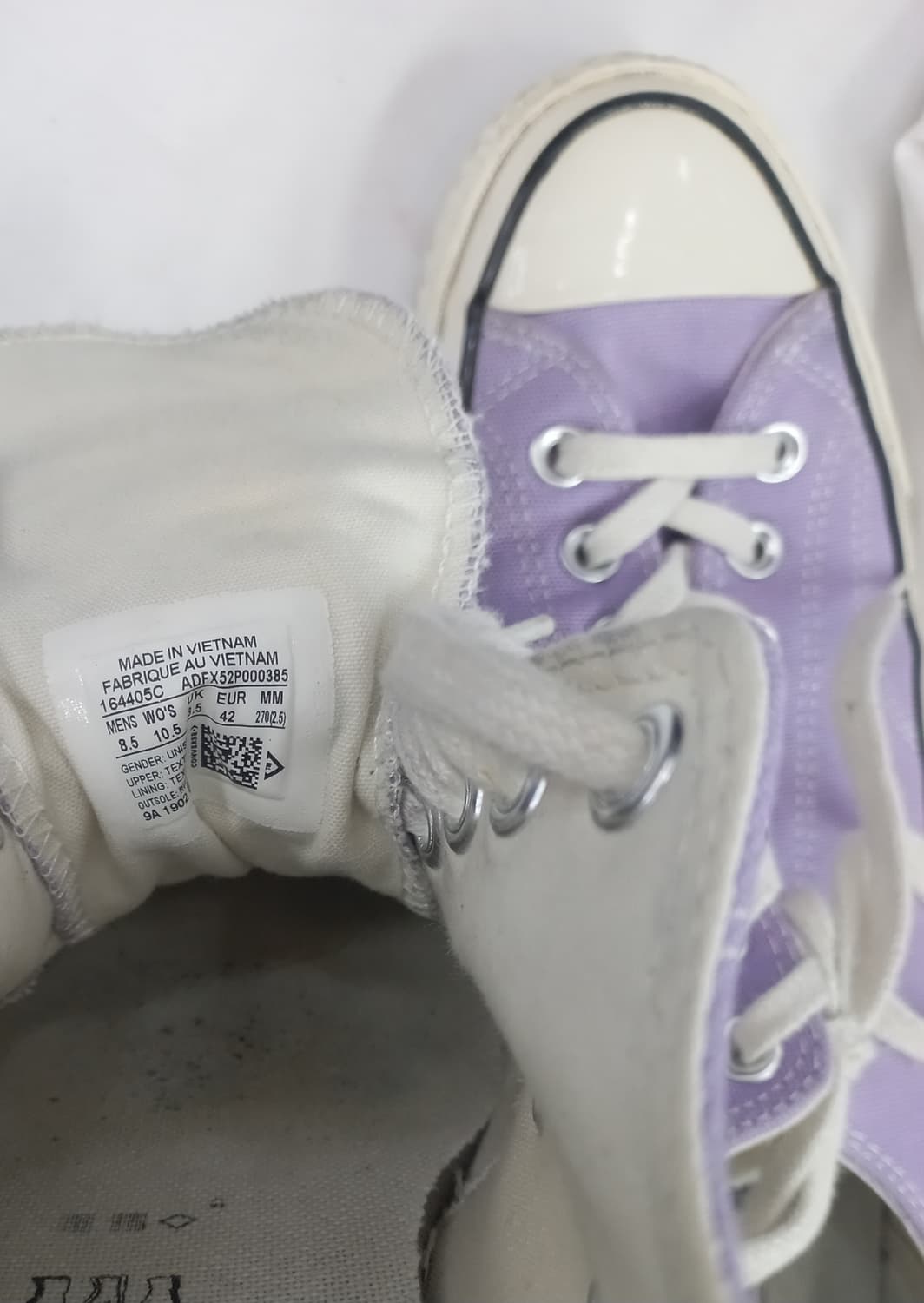 컨버스 척테일러 로우 라벤더 270mm 상품이미지6