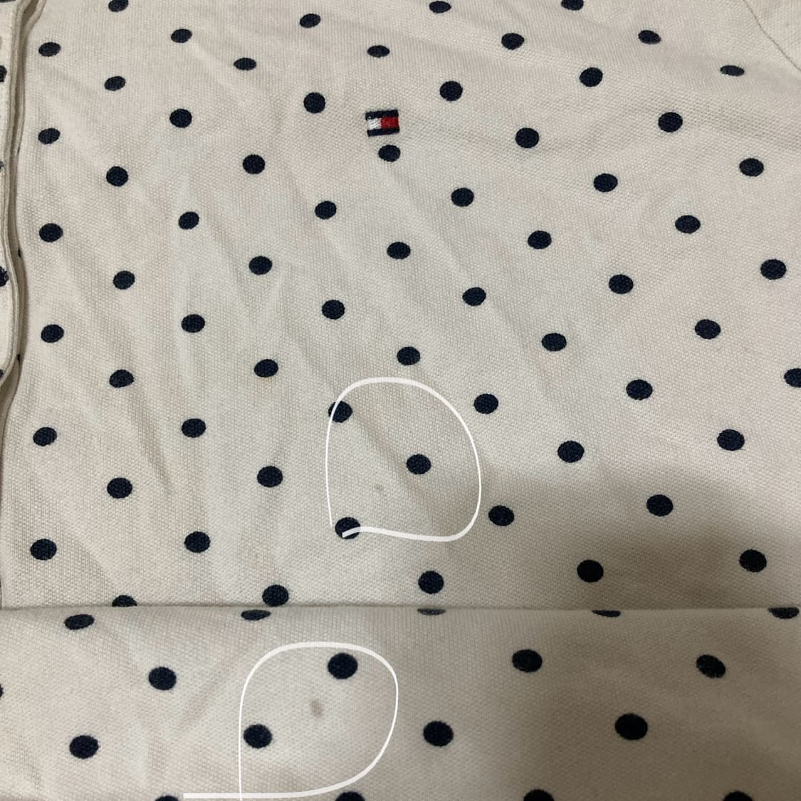 타미 도트 카라티셔츠 XL 상품이미지2