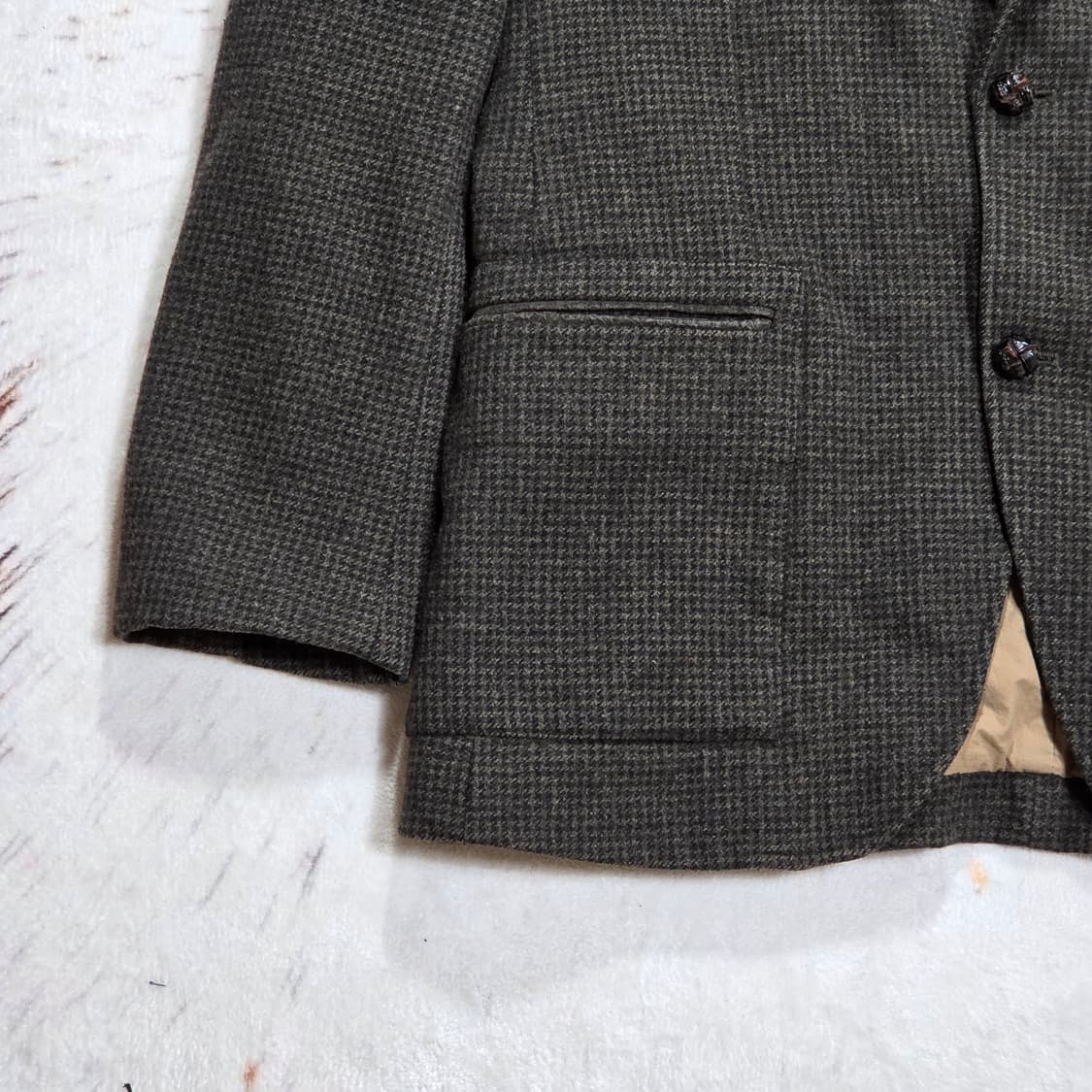 캠브리지멤버스 브라운 체크 모 블레이저 자켓 상품이미지3