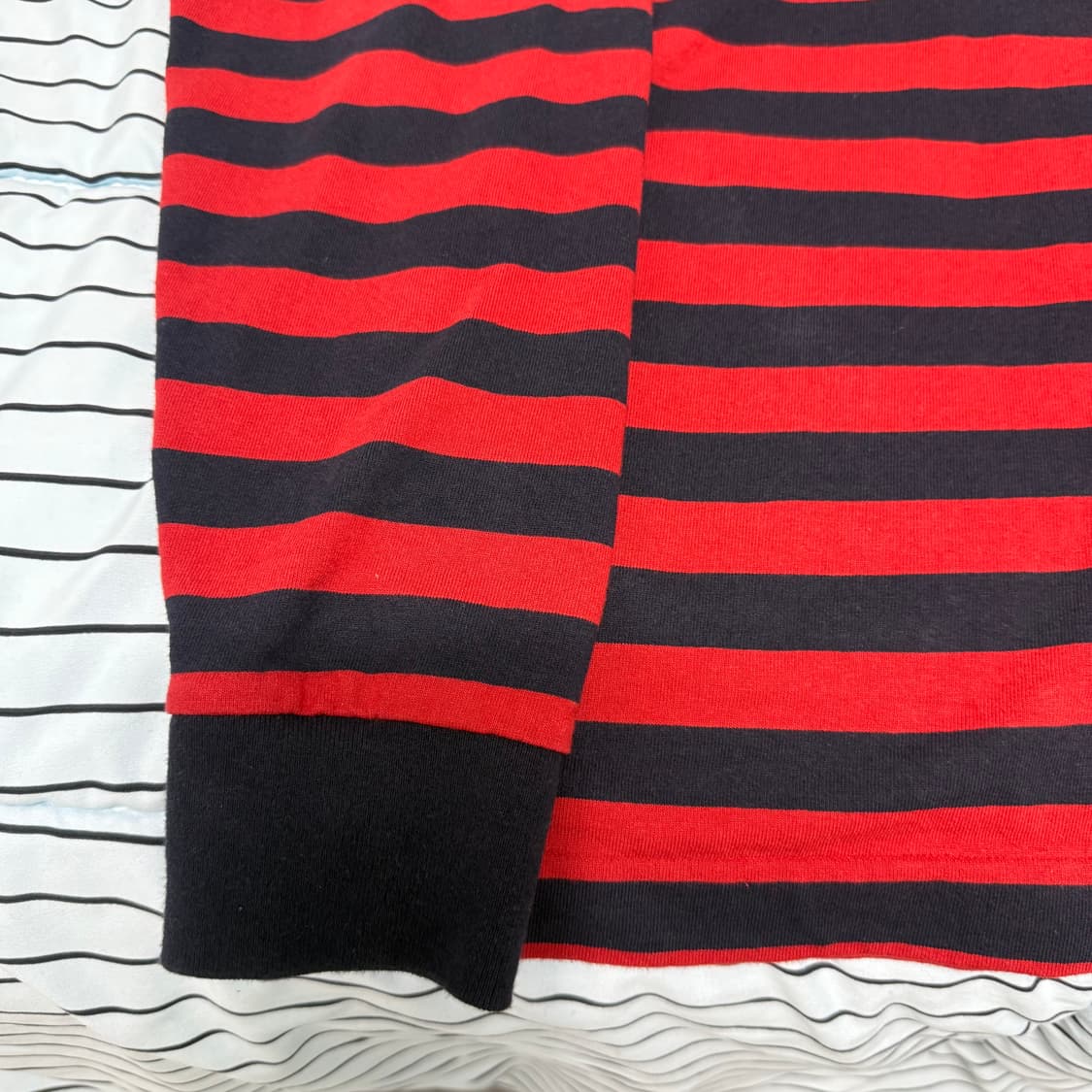 휴먼메이드 Striped L/S T-Shirt Red (M) 상품이미지3