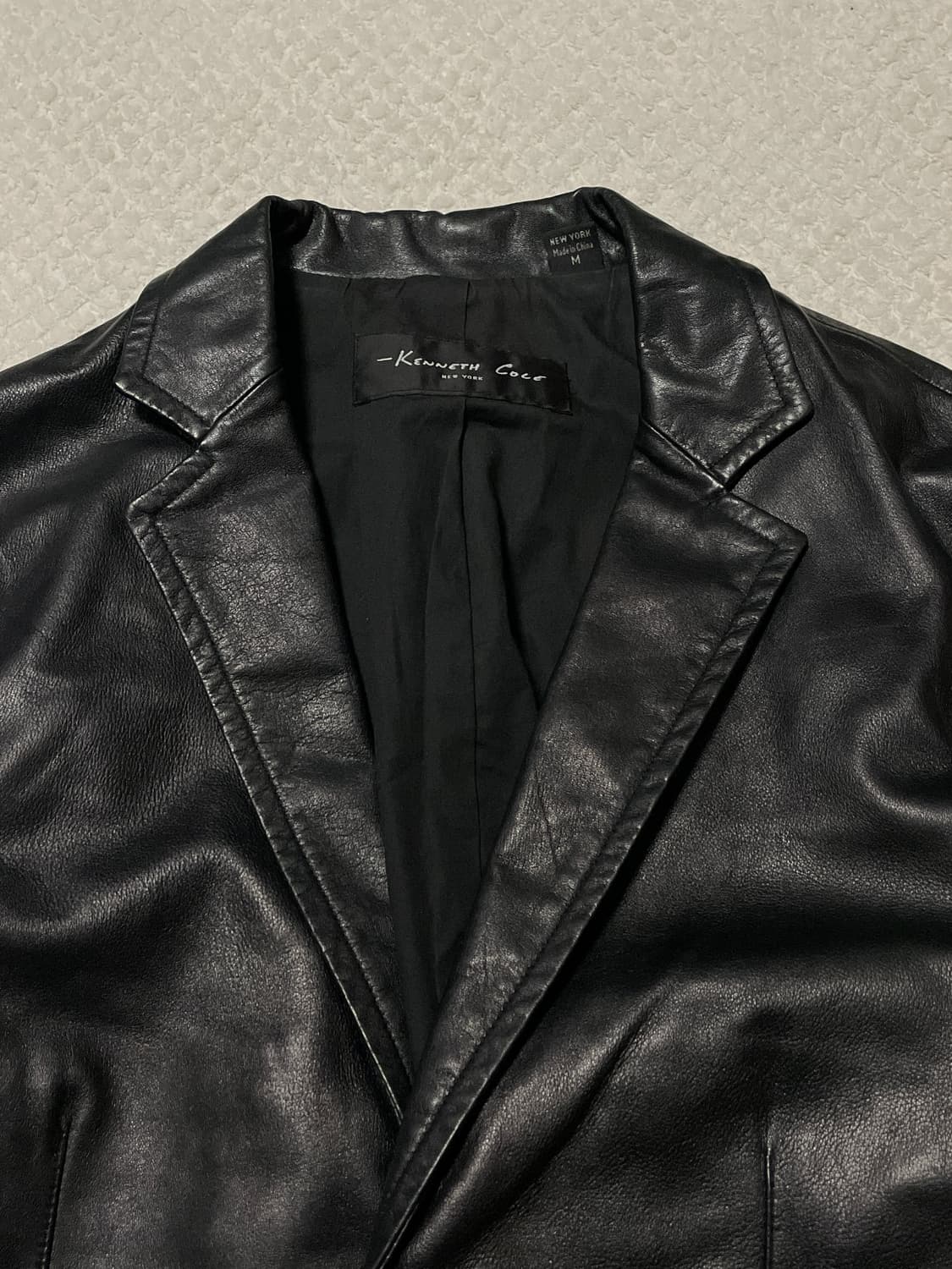 KENNETH COLE 케네스 콜 웨스턴 무드 램스킨 양가죽 레더 자켓 상품이미지4