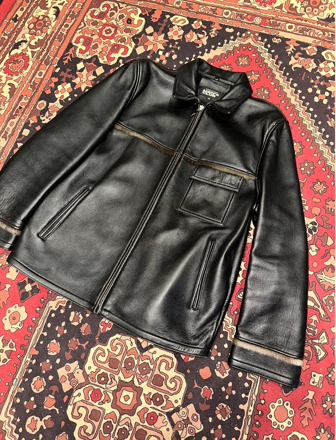 ( L ) 레더자켓 봄버자켓 가죽자켓 워크웨어 아메카지 스포츠가죽 상품이미지2