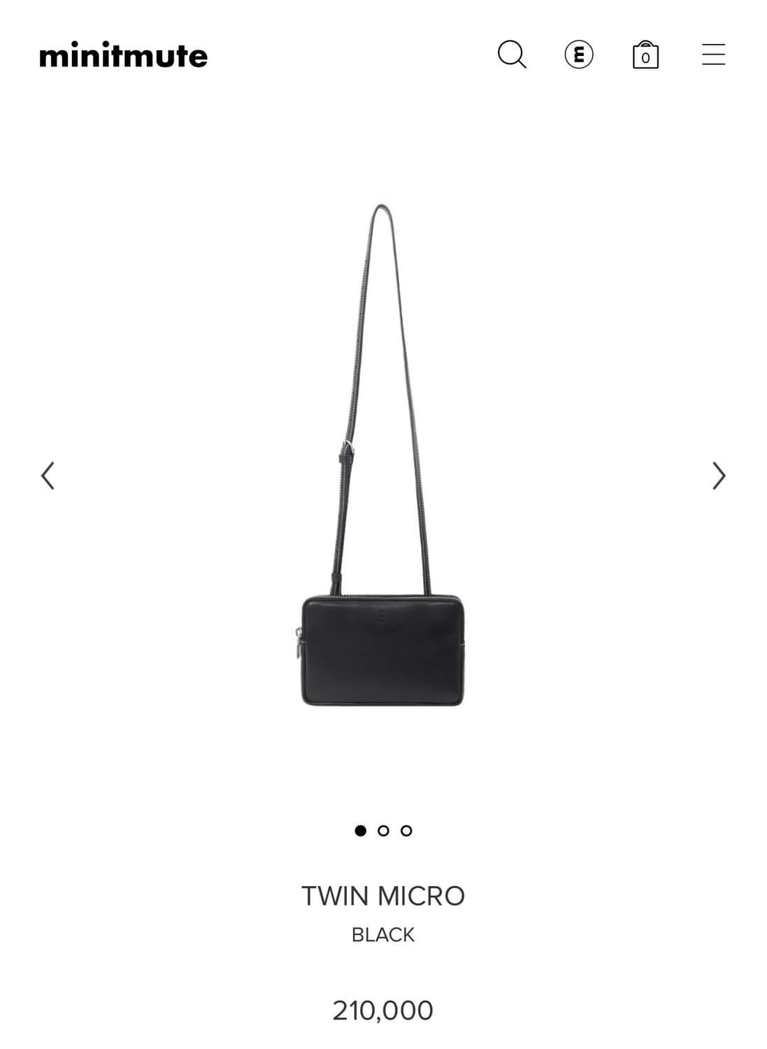 미닛뮤트 트윈백 마이크로 블랙 상품이미지1