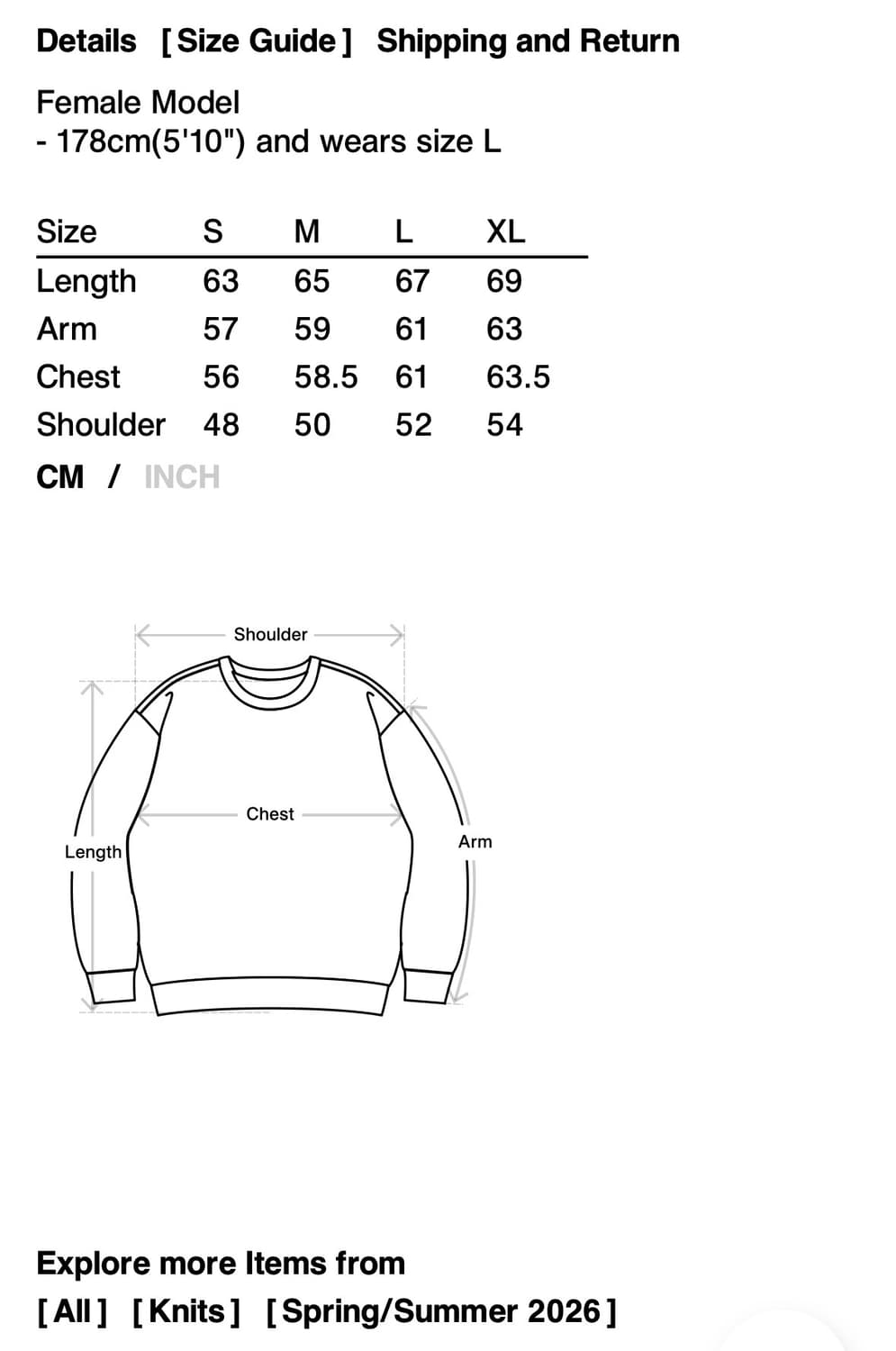 디스이즈네버댓) Loose Gauge Knit Crew M 상품이미지4