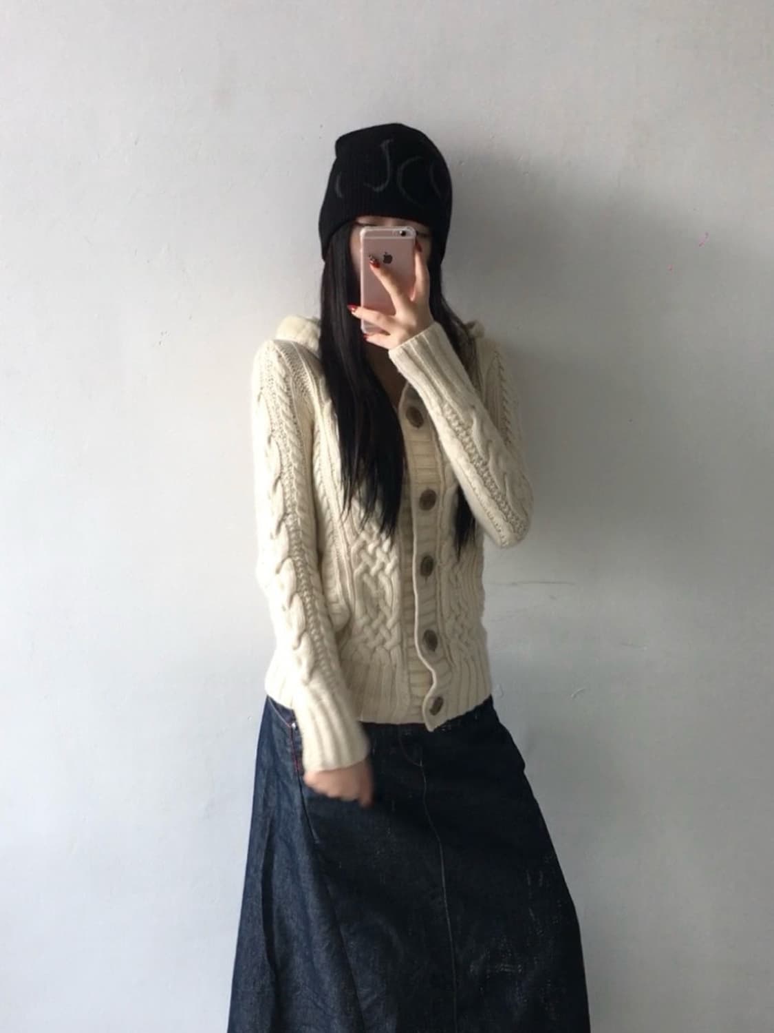 후아유 꽈배기 니트가디건 상품이미지2