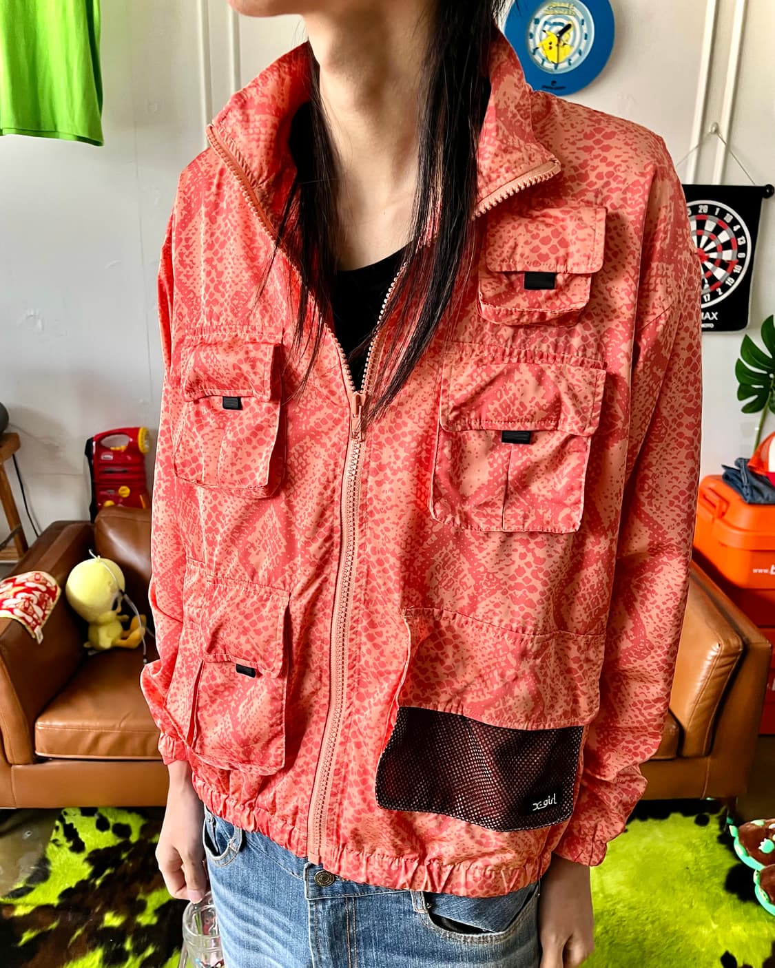 X-Girl Japan Python Pattern Utility JK 상품이미지2