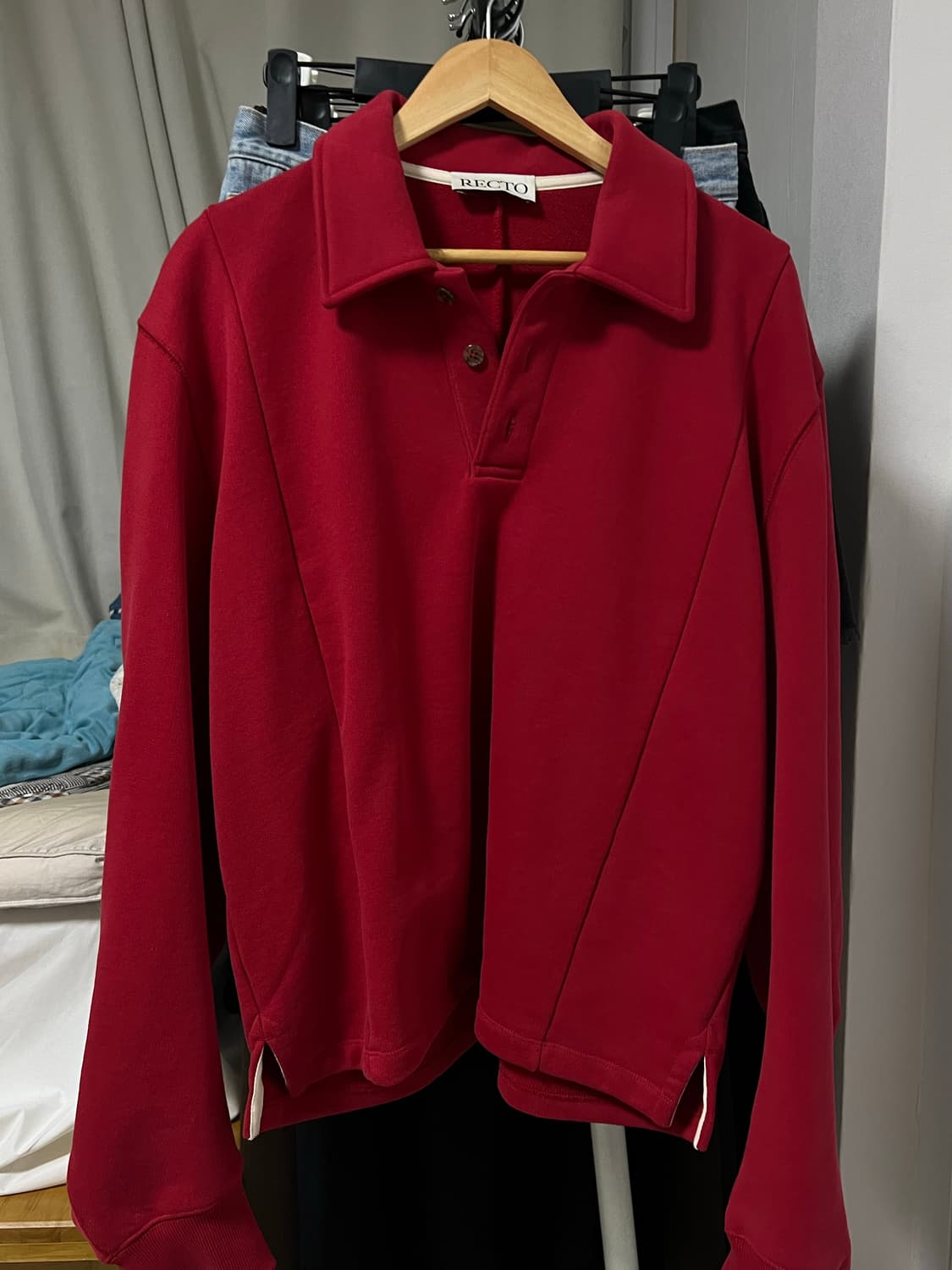 렉토 24FW 대싱 폴로 스웨트셔츠 (S) 상품이미지2