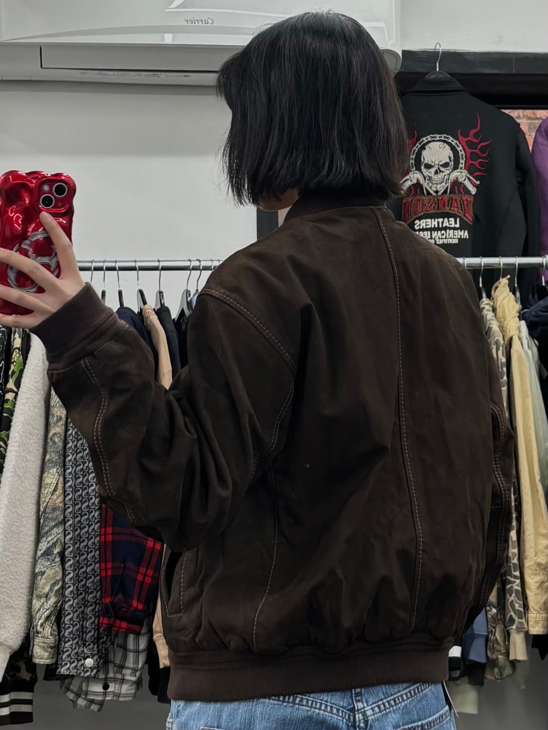 팀버랜드 제뉴인 레더 봄버 자켓 상품이미지5