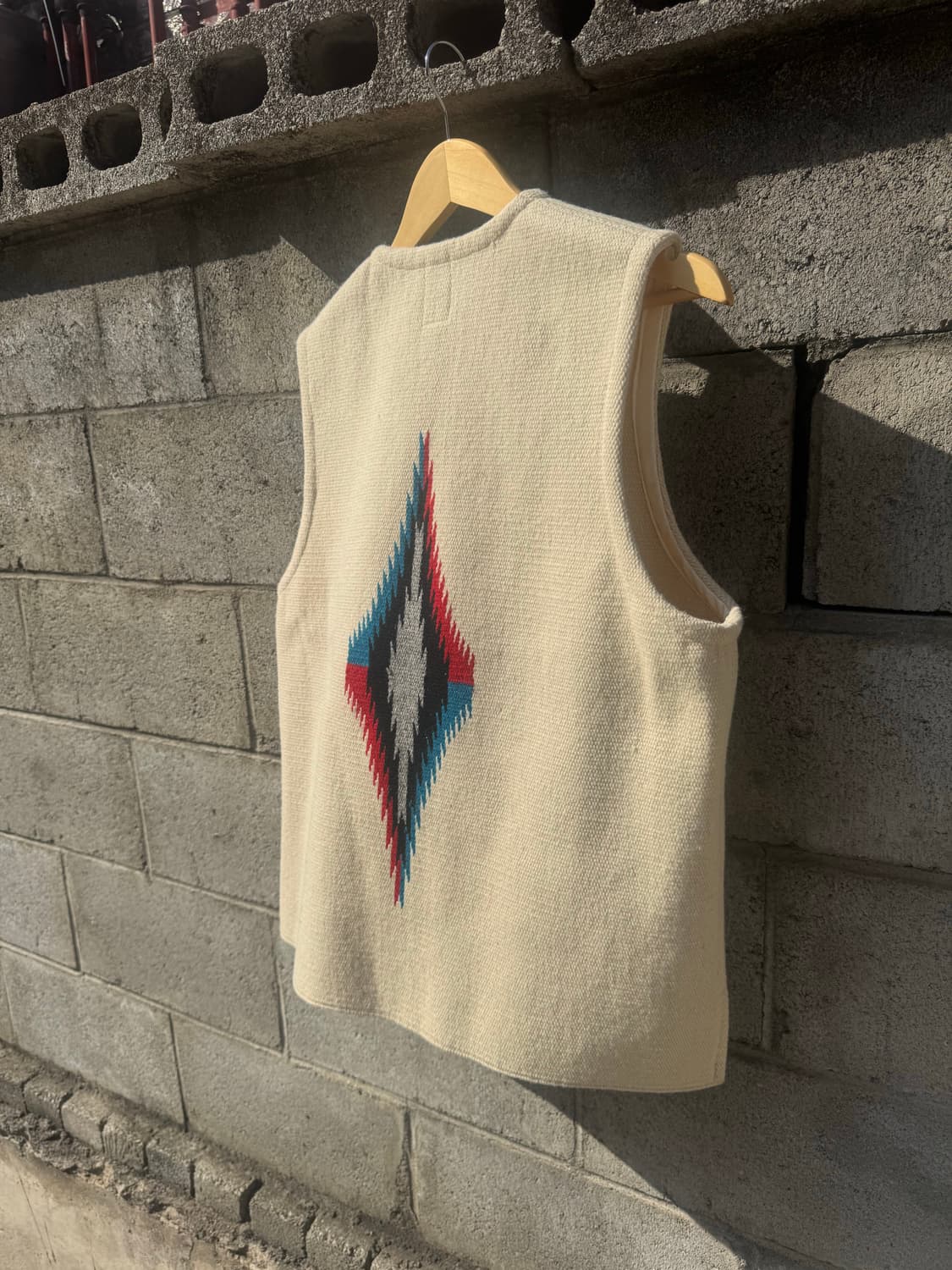 오르테가 핸드 우븐 울 네이티브 아메리칸 웨스턴 치마요 베스트 조끼 상품이미지4