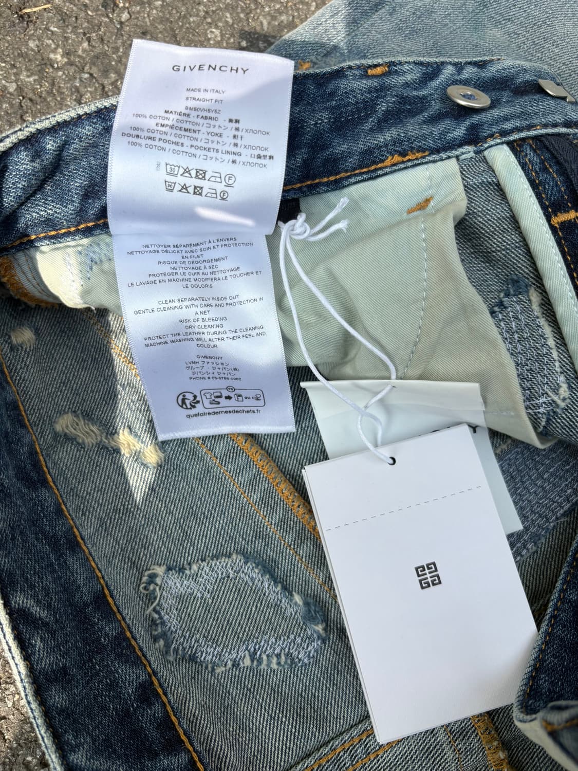 Givenchy moleskin distressed denim 상품이미지6