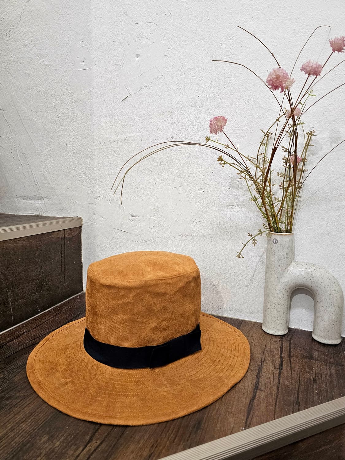 Japan 카라멜 하이크라운 카노티에 hat 상품이미지2