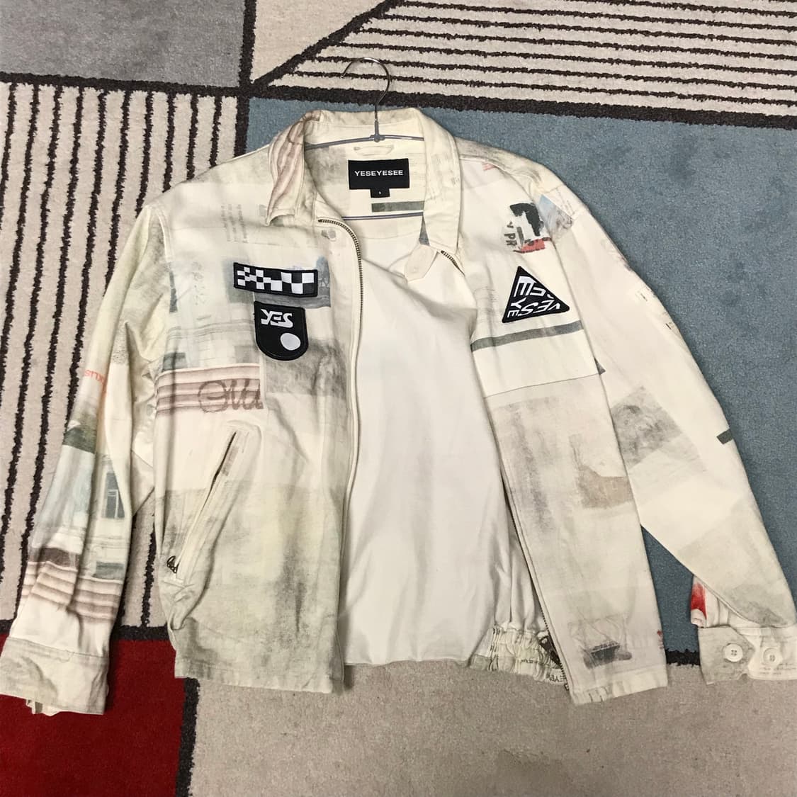 예스아이씨 프린팅 워크 자켓 s 상품이미지1