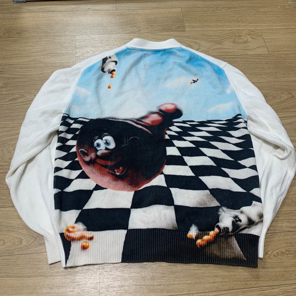 S)Thisisneverthat chess zip cardigan 상품이미지1