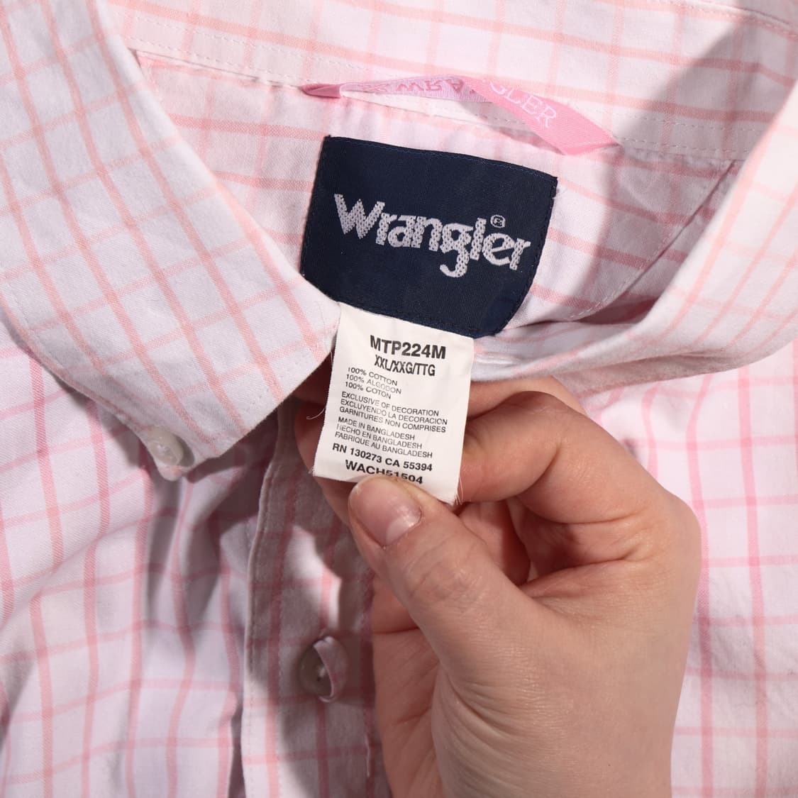 랭글러 체크셔츠 B393 상품이미지4