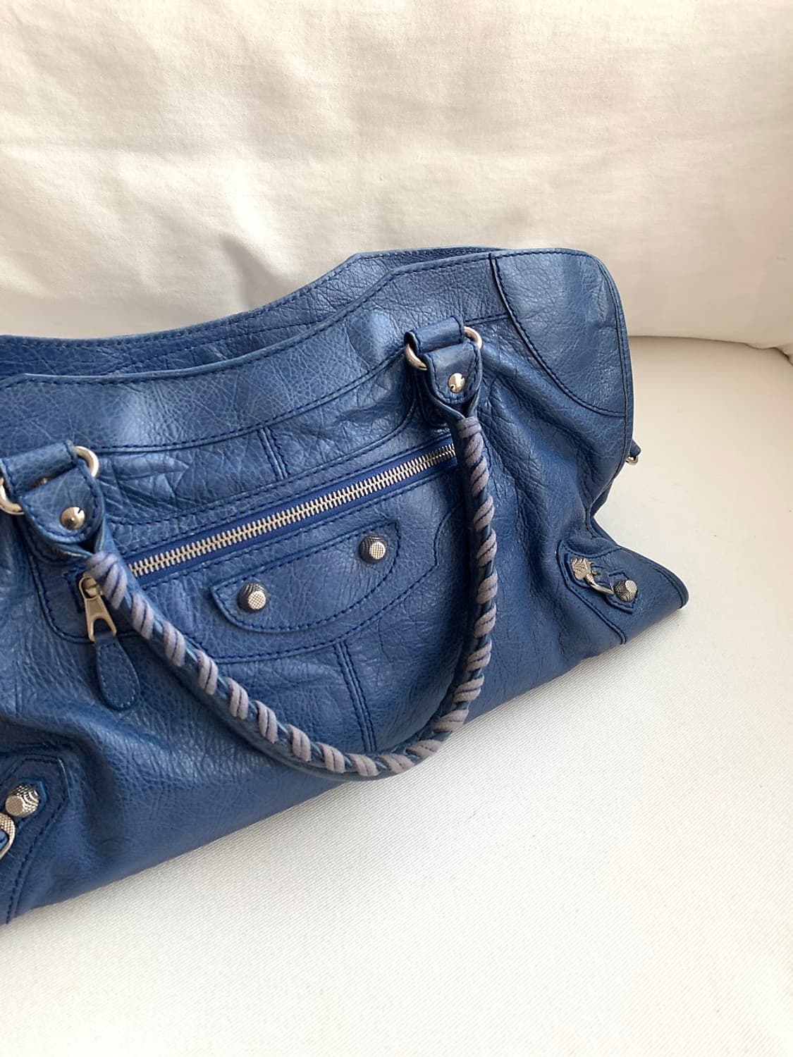 발렌시아가 자이언트 모터백 블루 상품이미지5