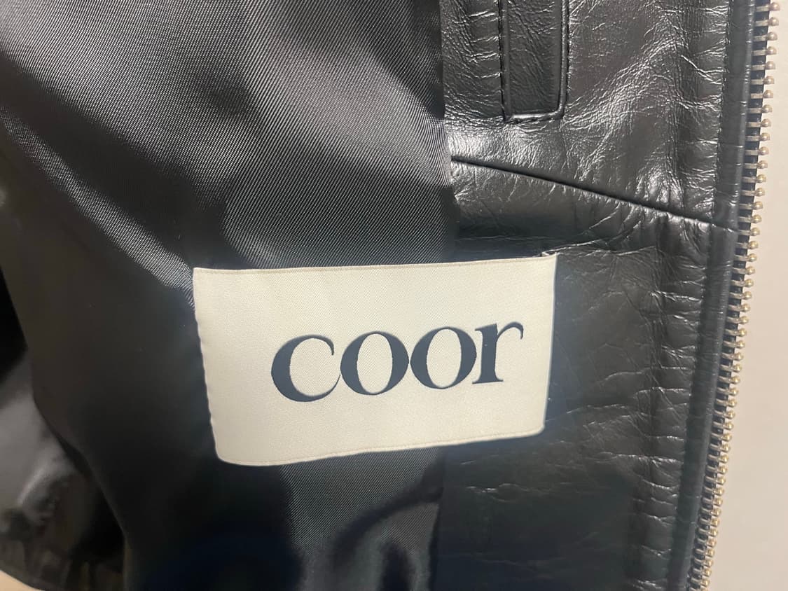 쿠어 카우하이드 레더 싱글 라이더 자켓 상품이미지8