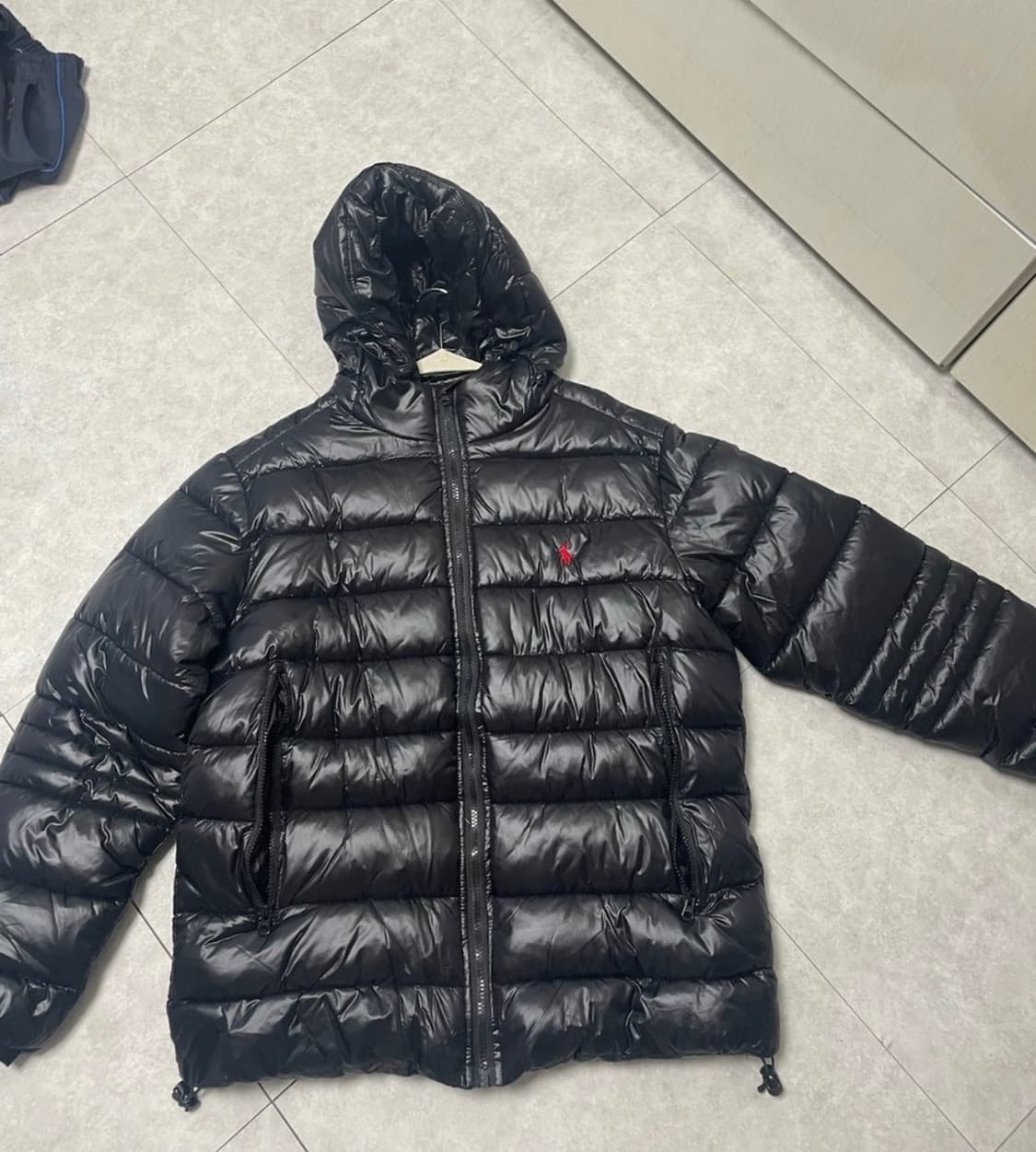 폴로 유광 경량패딩 새상품 L 상품이미지1