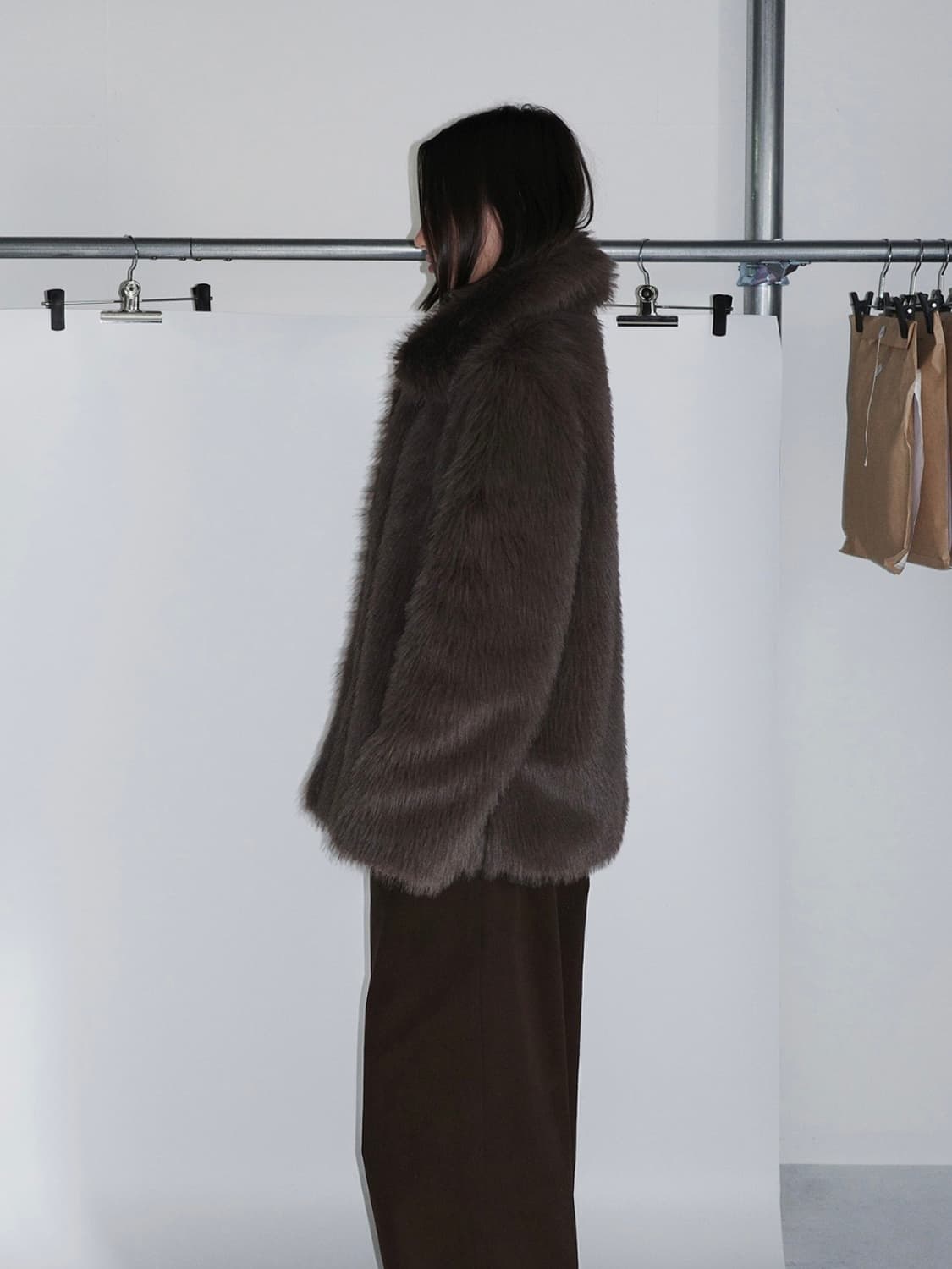 hwi FOG FUR JACKET [BROWN] 상품이미지2