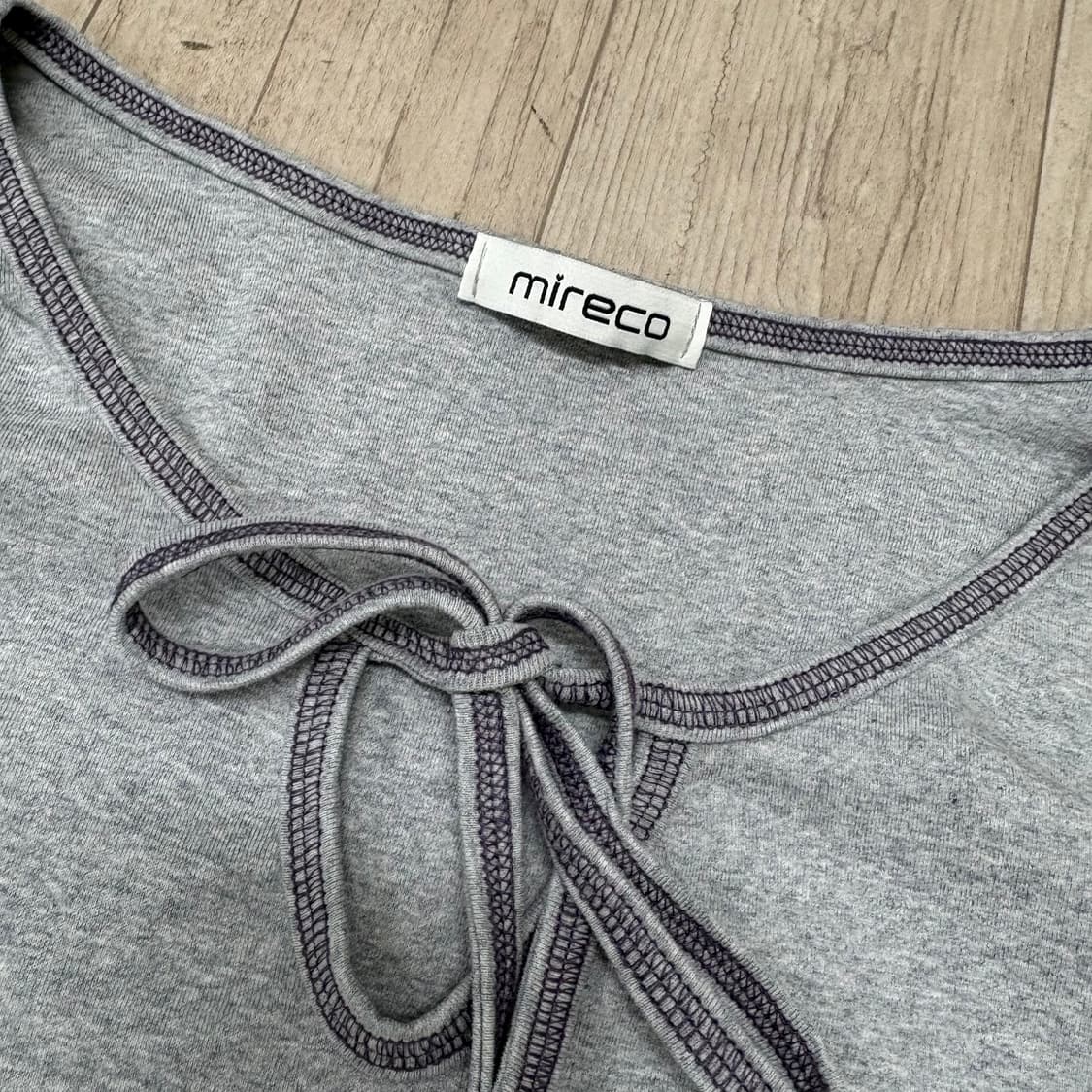 미레코 리본 그레이 긴팔 상품이미지8