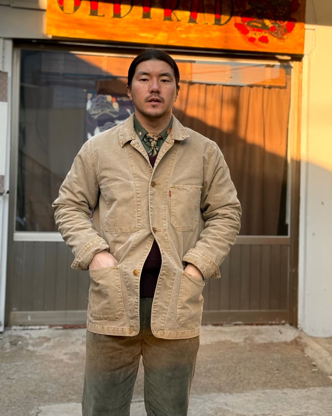 리바이스 가먼트다잉 초어 자켓 L 상품이미지7