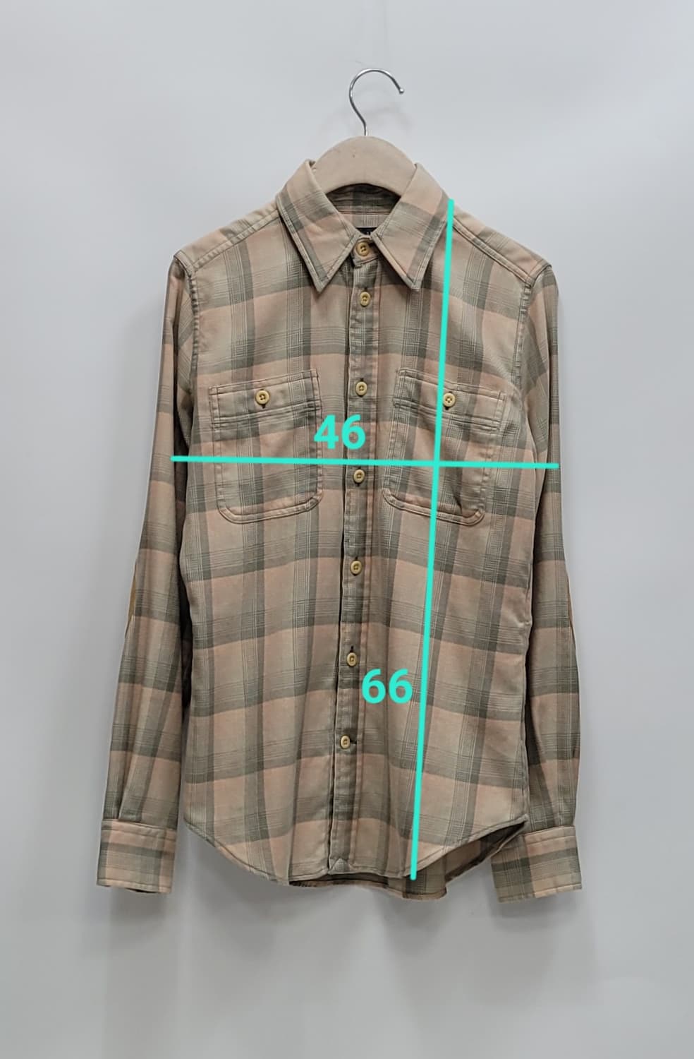 POLO 랄프로렌 소매패치 체크 셔츠 / 여 슬림핏 4사이즈 상품이미지10