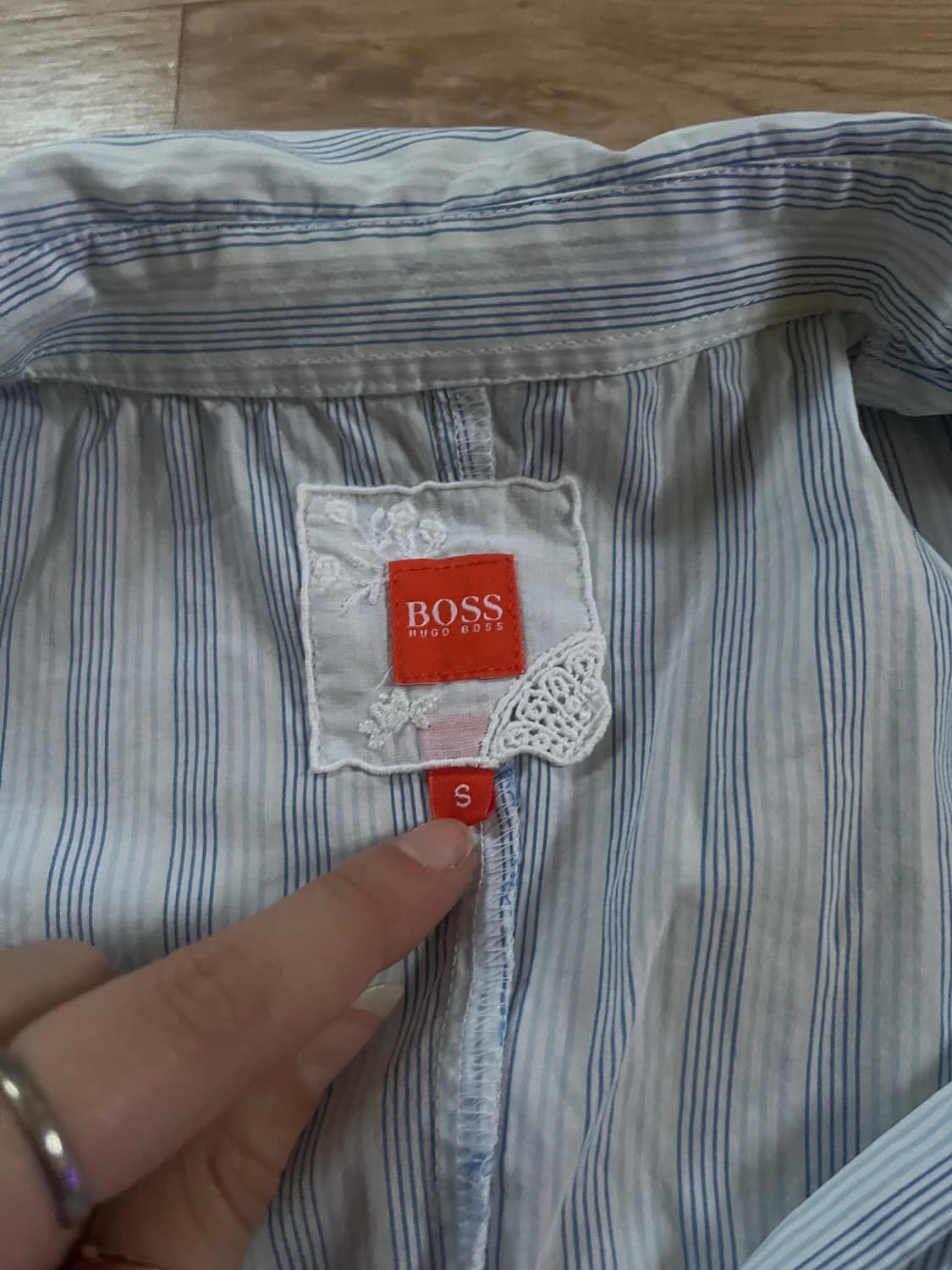 S 빈티지 휴고보스 블라우스  상품이미지5