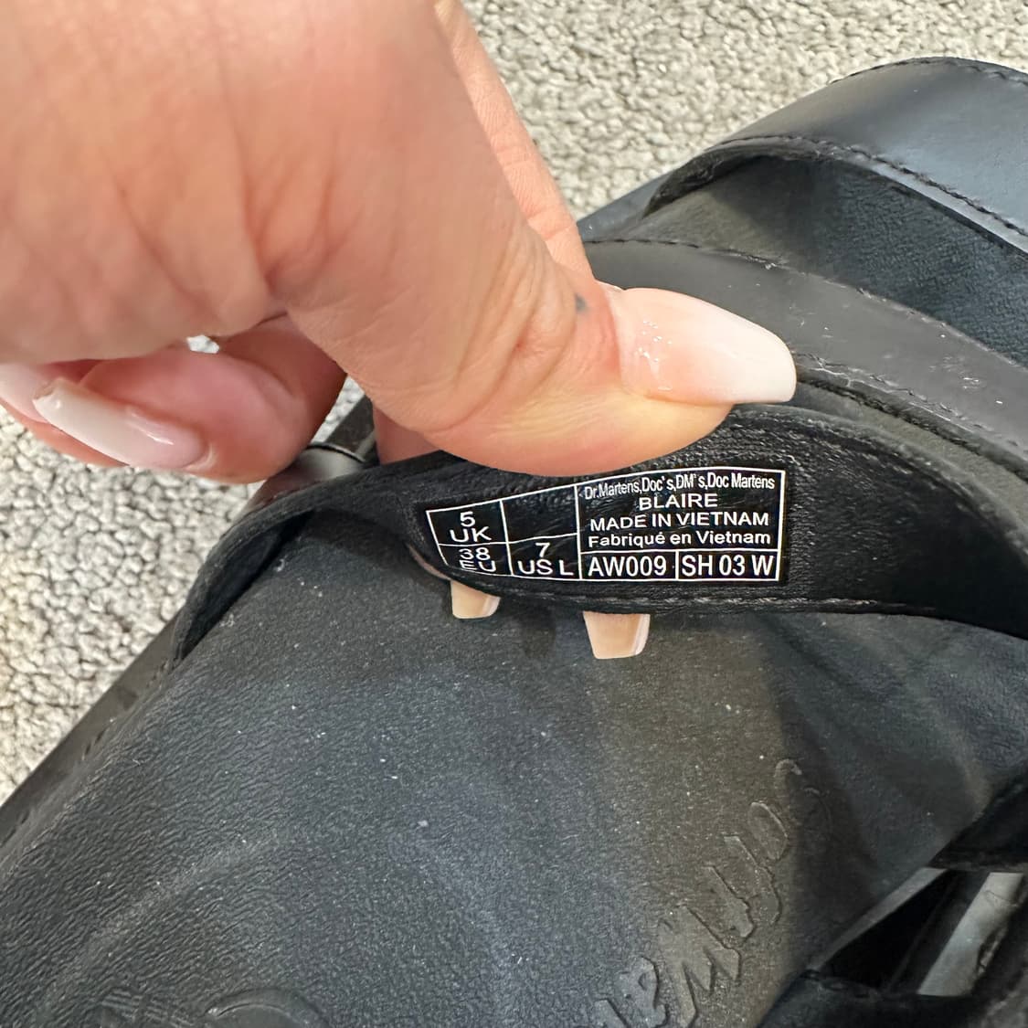 닥터마틴 블레어 블랙 블란도 가죽 스트랩 샌들240 상품이미지7