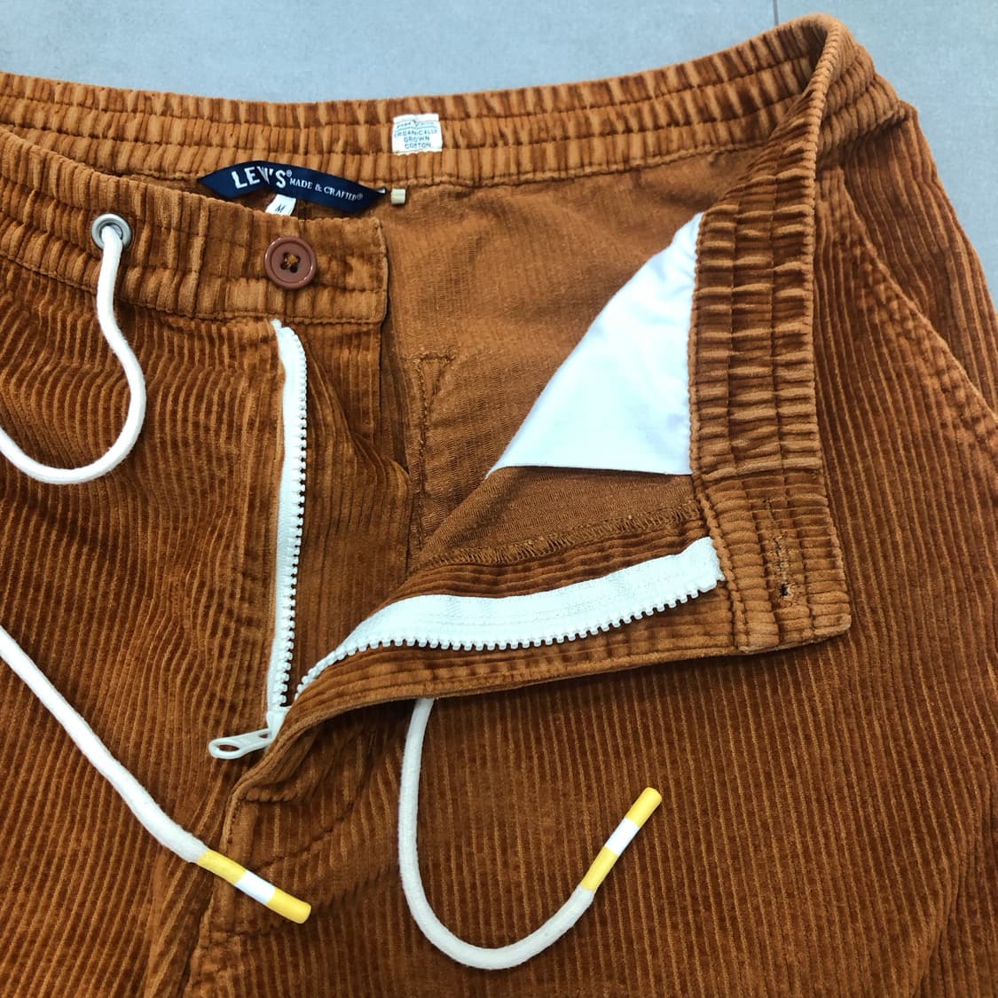 리바이스 오가닉코튼 코듀로이 스트링 팬츠 샘플 바지 M 상품이미지2